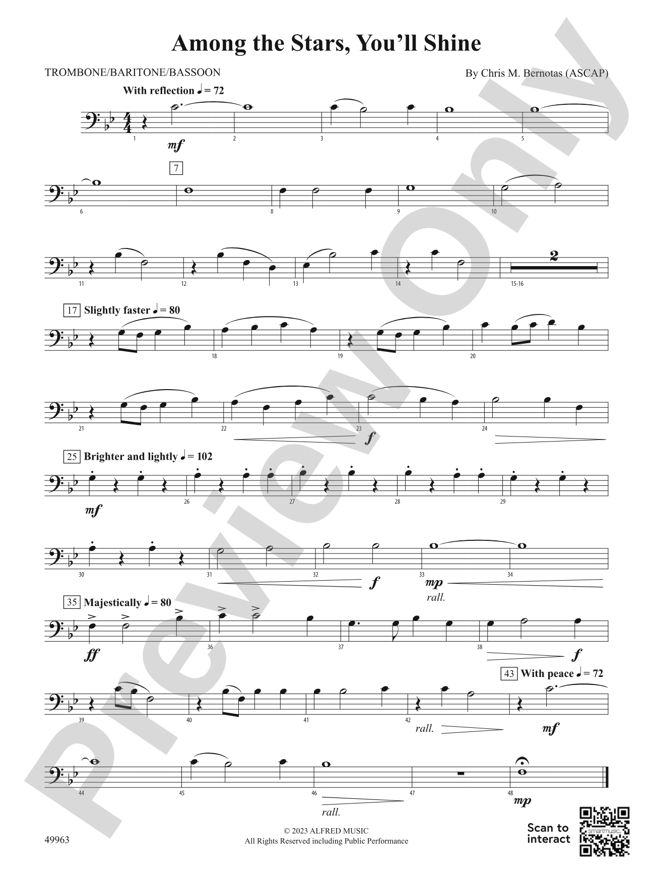 "Among the Stars, You'll Shine: 1st Trombone"