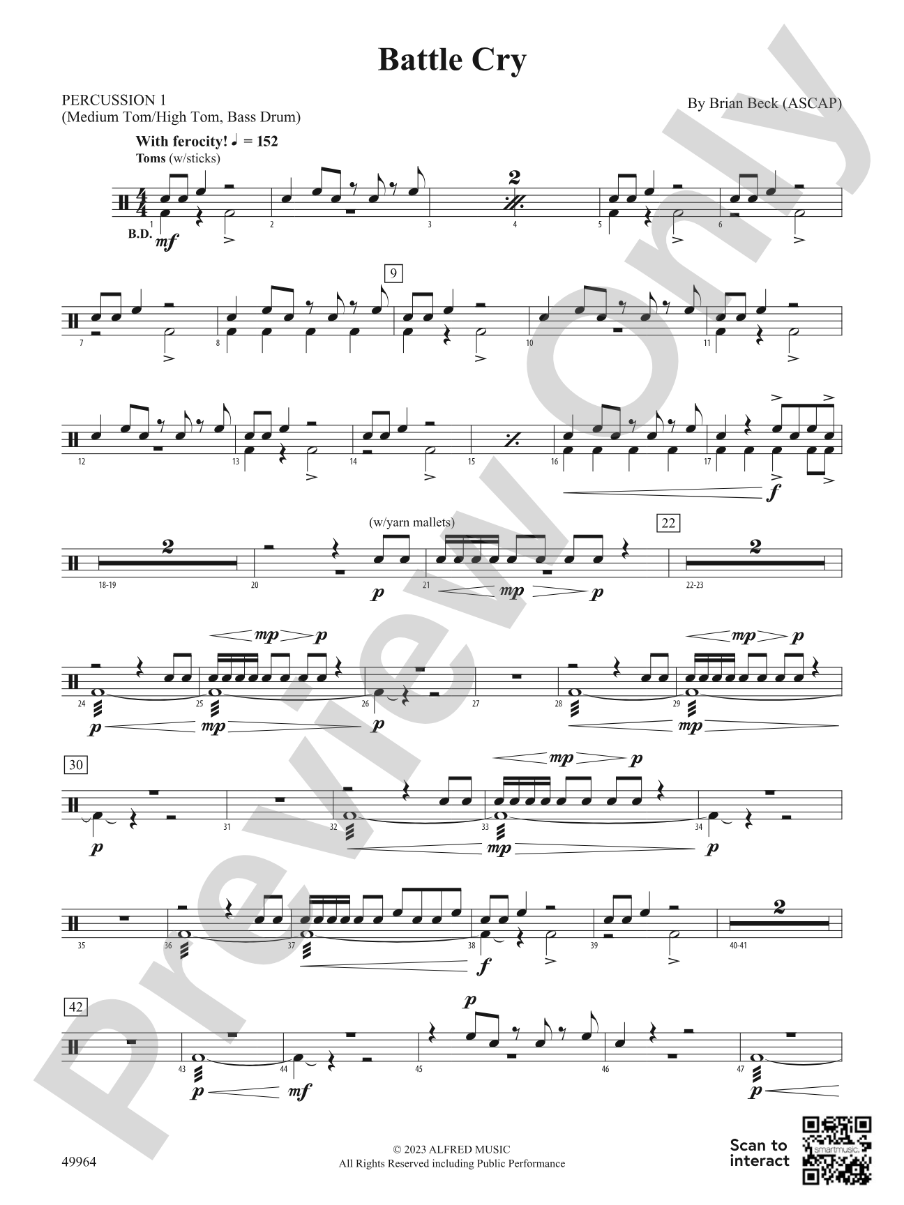 Battle Cry: 1st Percussion