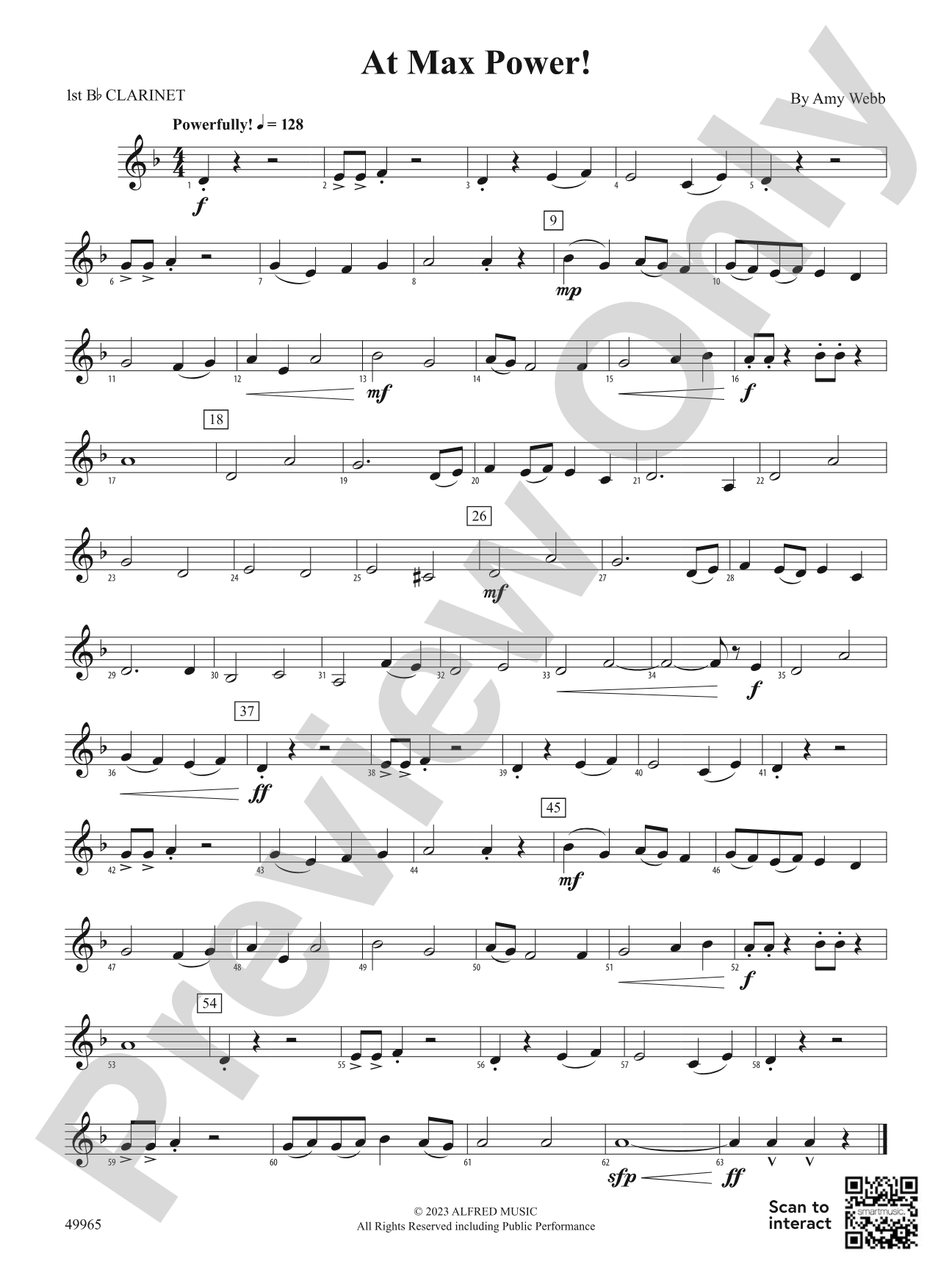 At Max Power!: 1st B-flat Clarinet