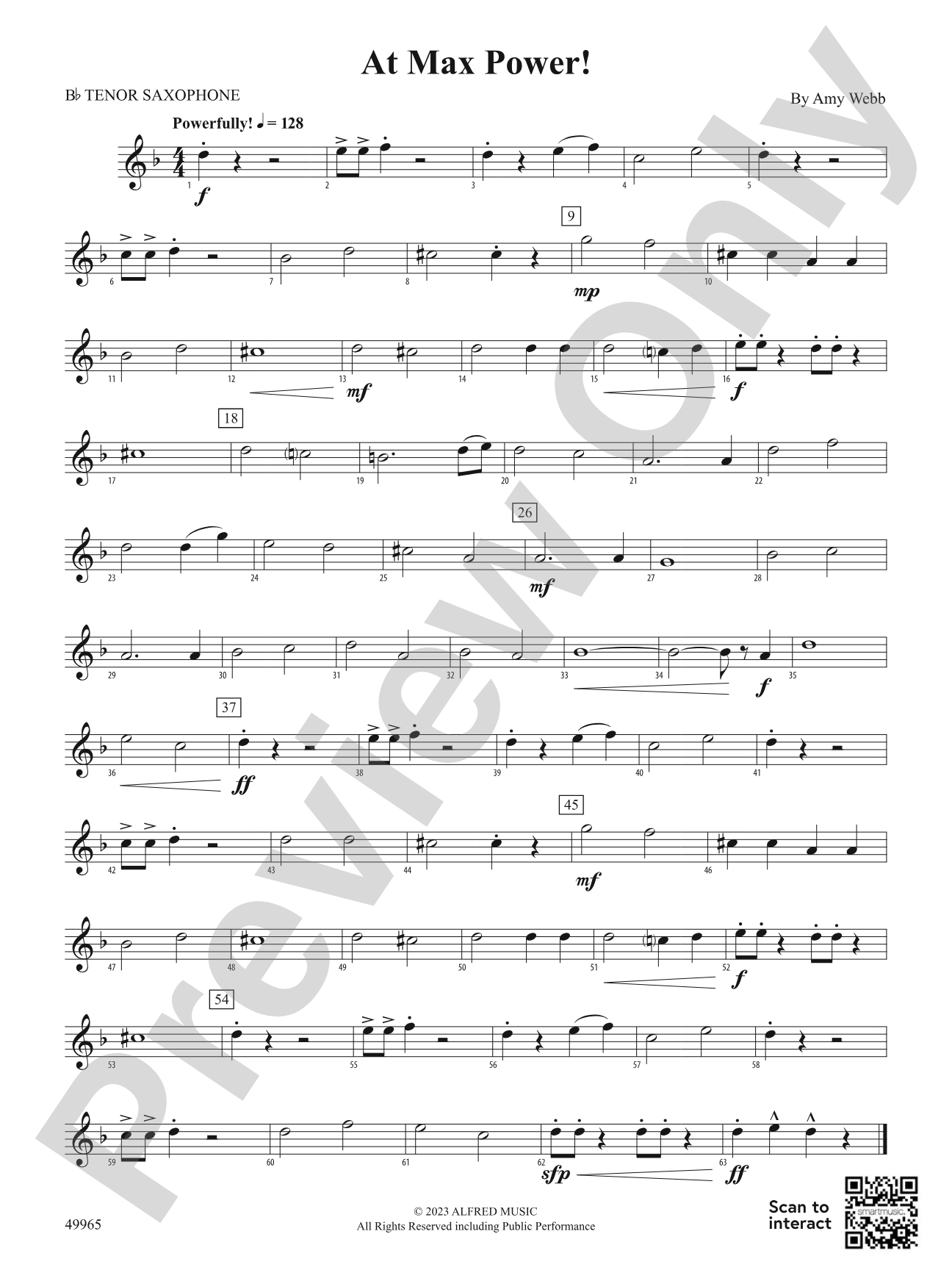 At Max Power!: B-flat Tenor Saxophone