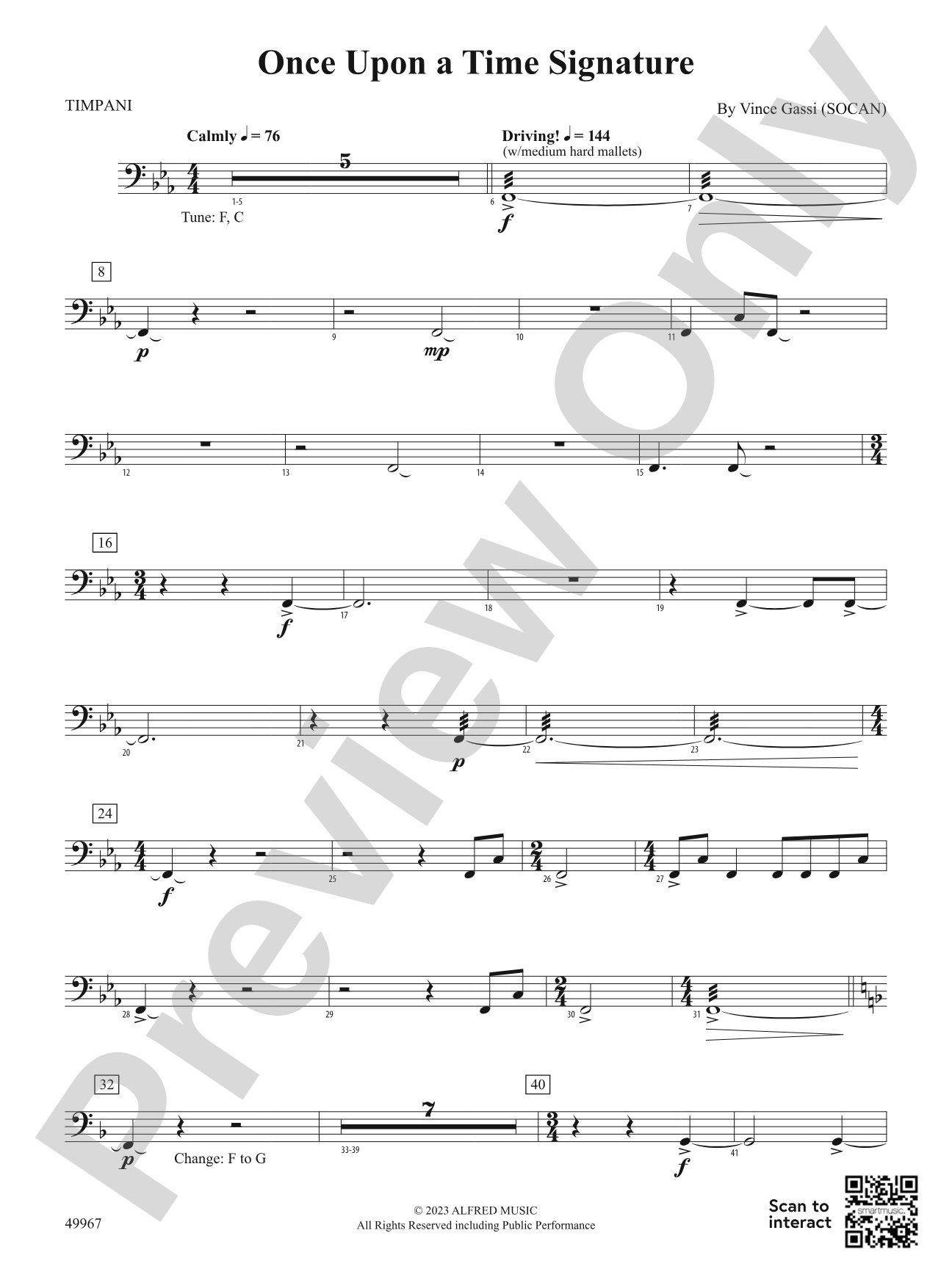 Once Upon a Time Signature: Timpani