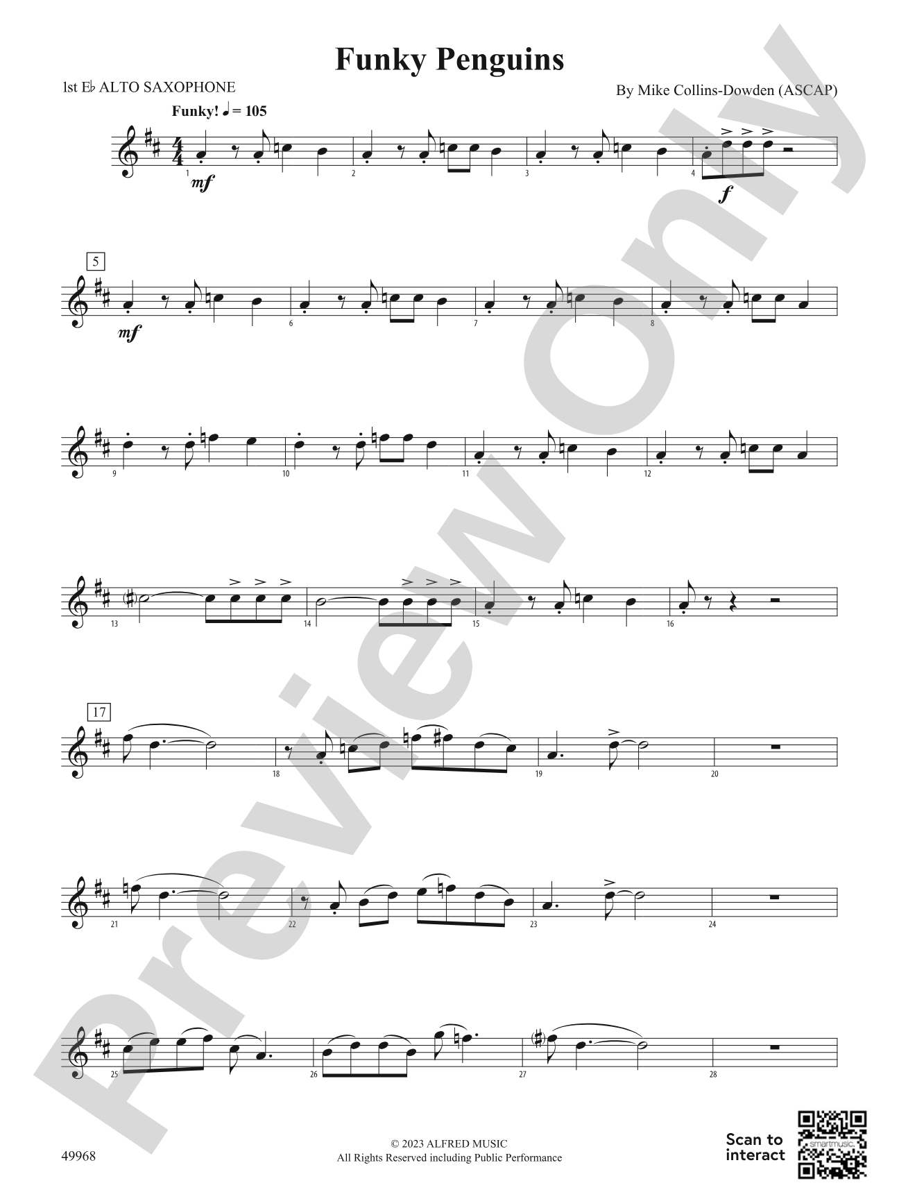 Funky Penguins: E-flat Alto Saxophone