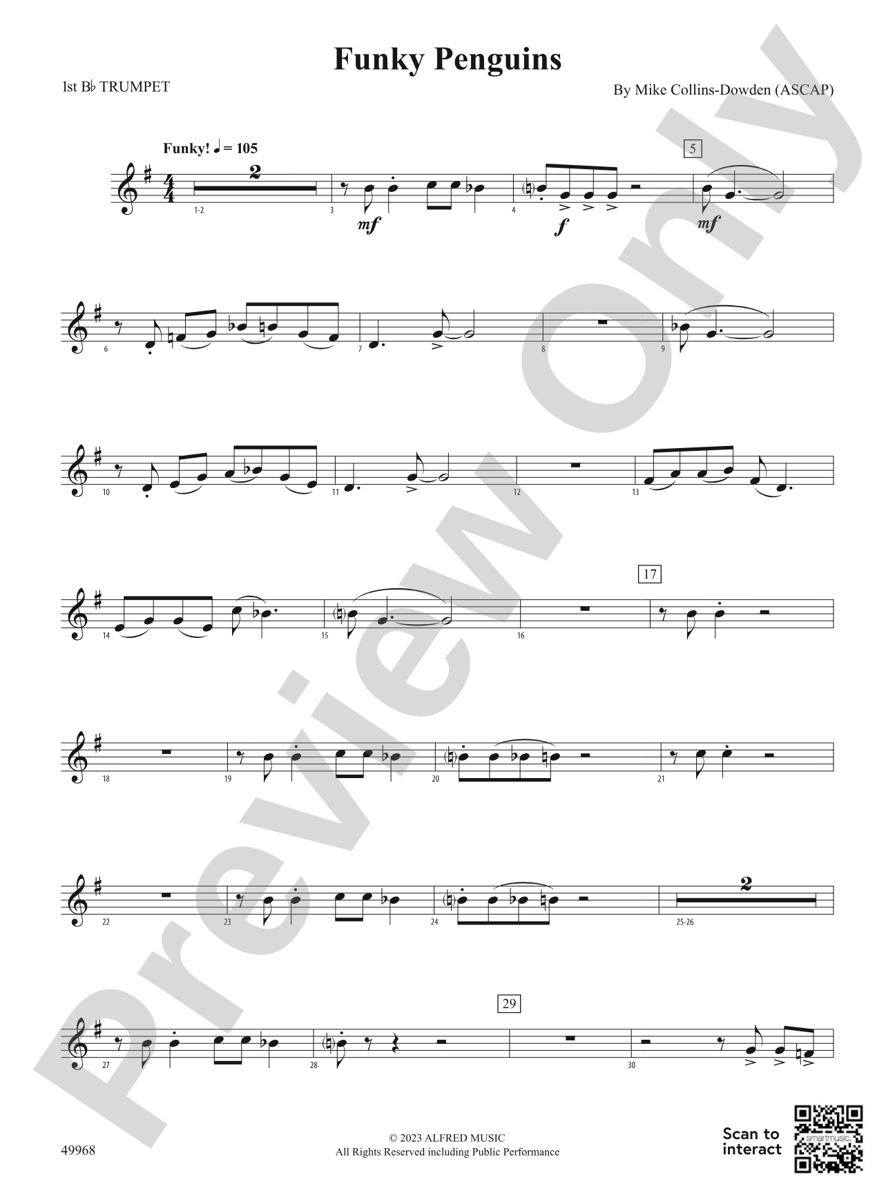 Funky Penguins: 1st B-flat Trumpet