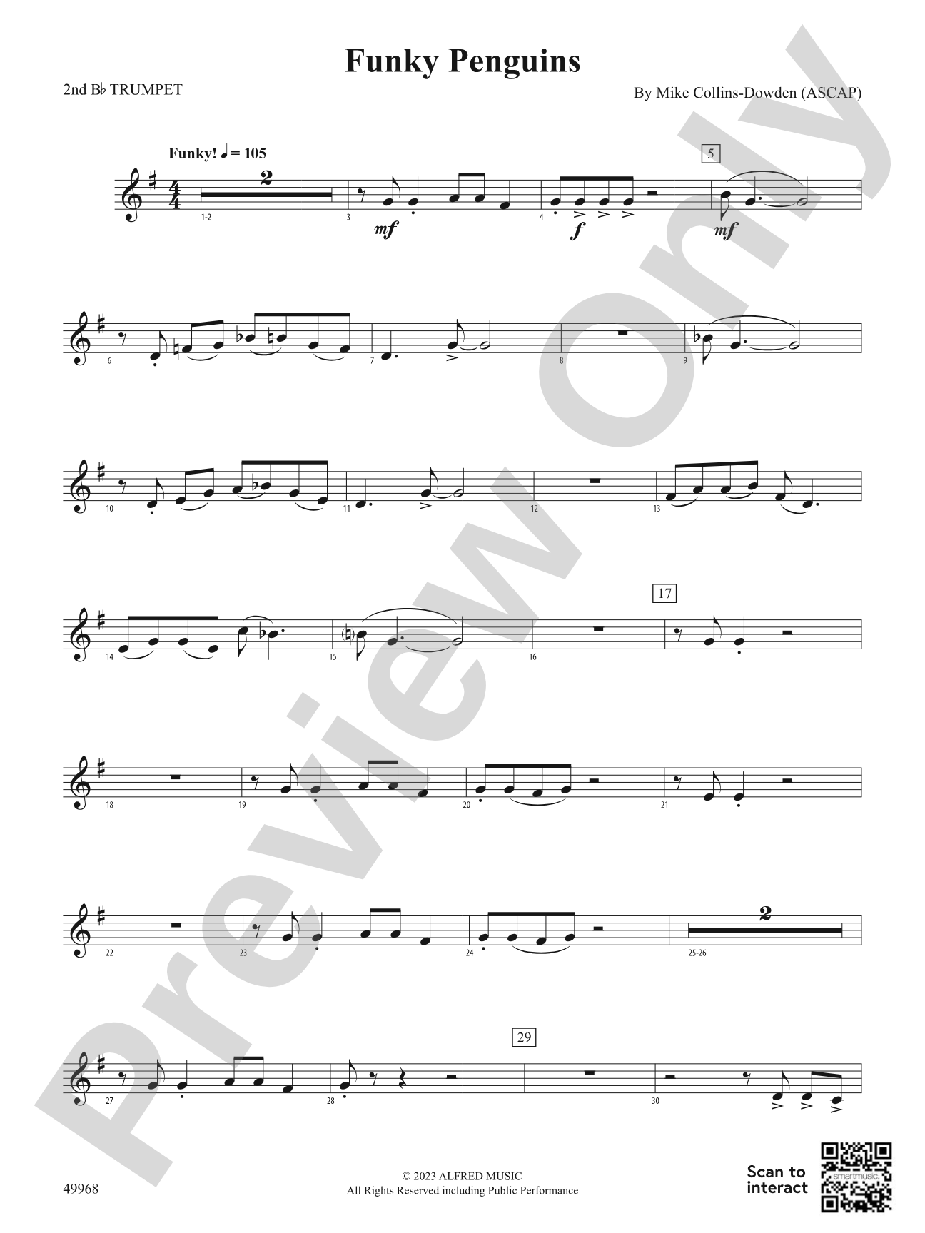 Funky Penguins: 2nd B-flat Trumpet