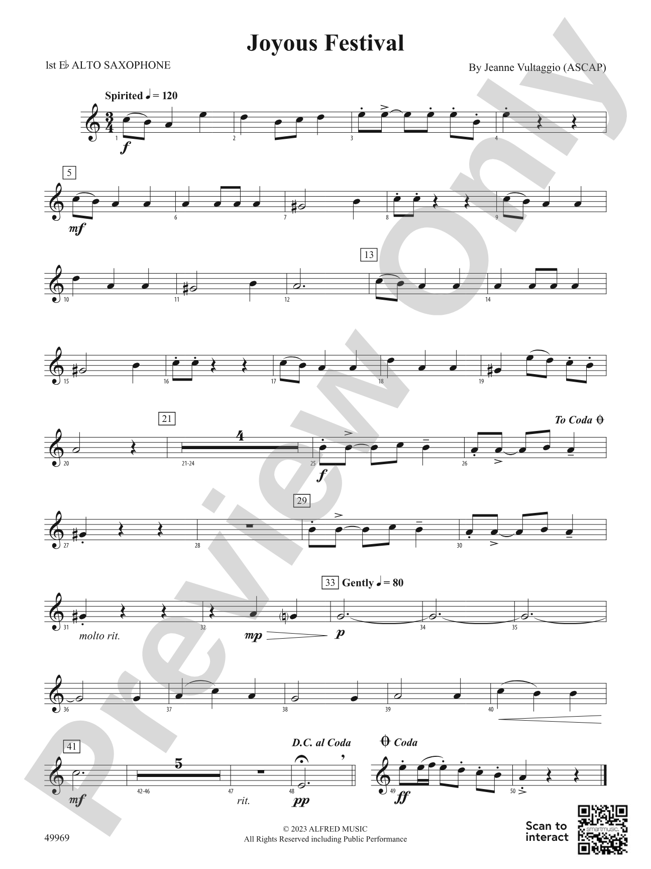 Joyous Festival: E-flat Alto Saxophone