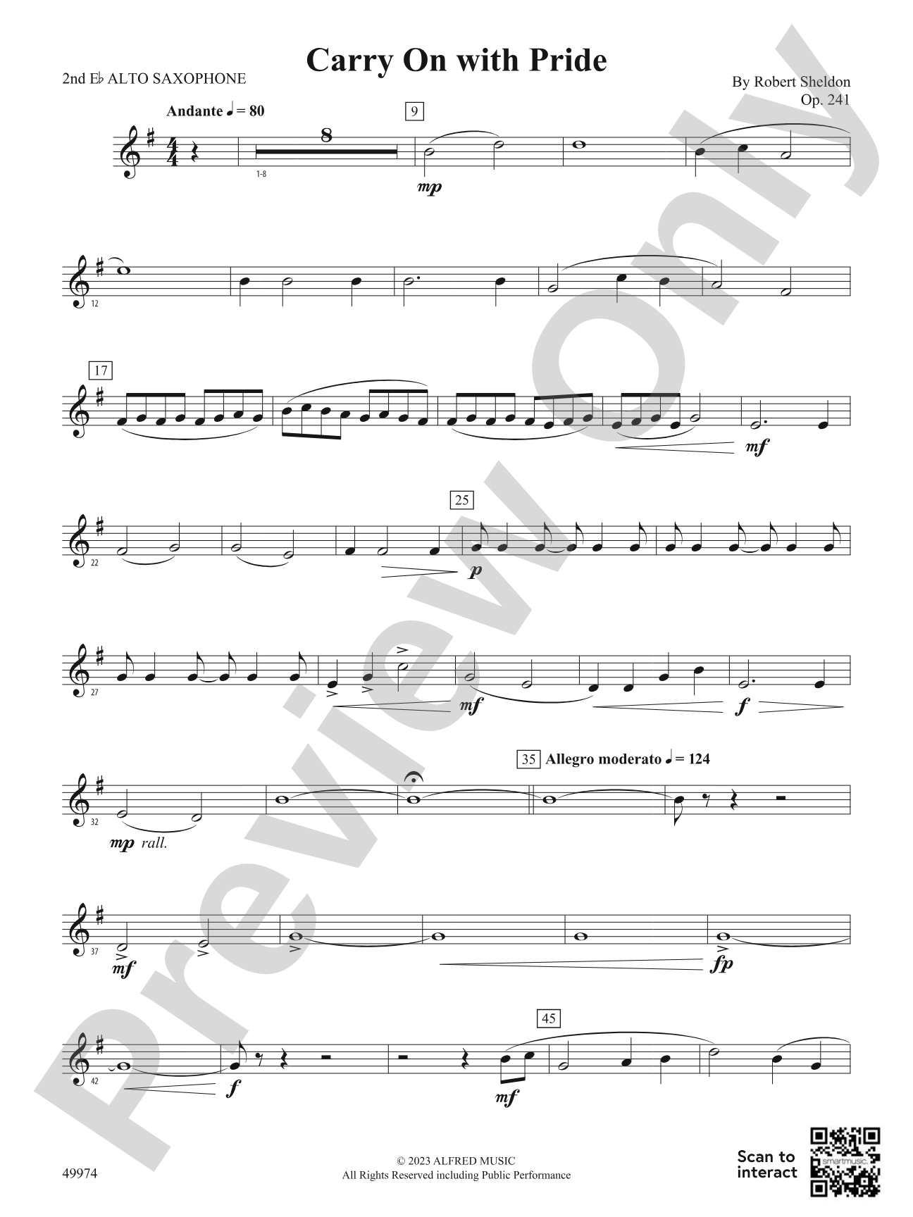 Carry On with Pride: 2nd E-flat Alto Saxophone