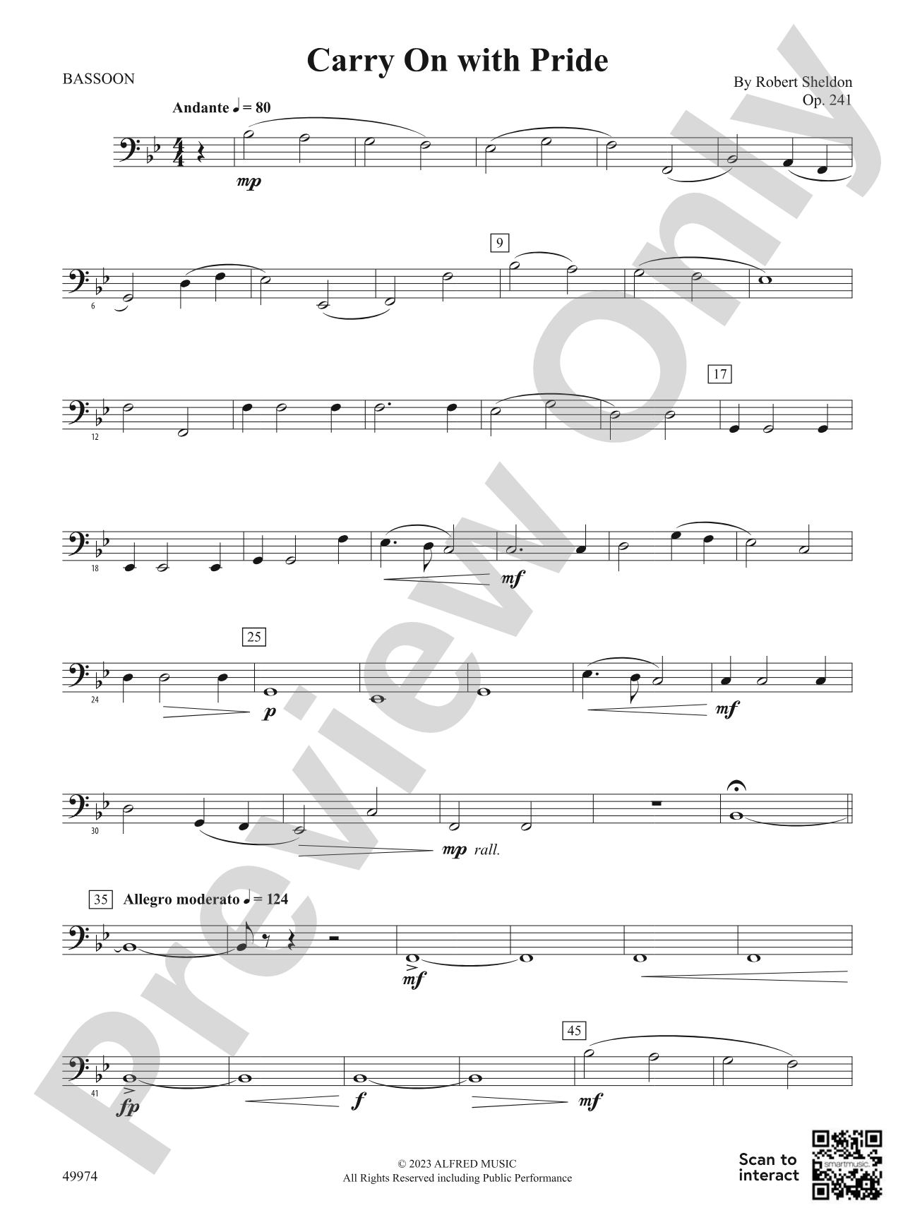 Carry On with Pride: Bassoon