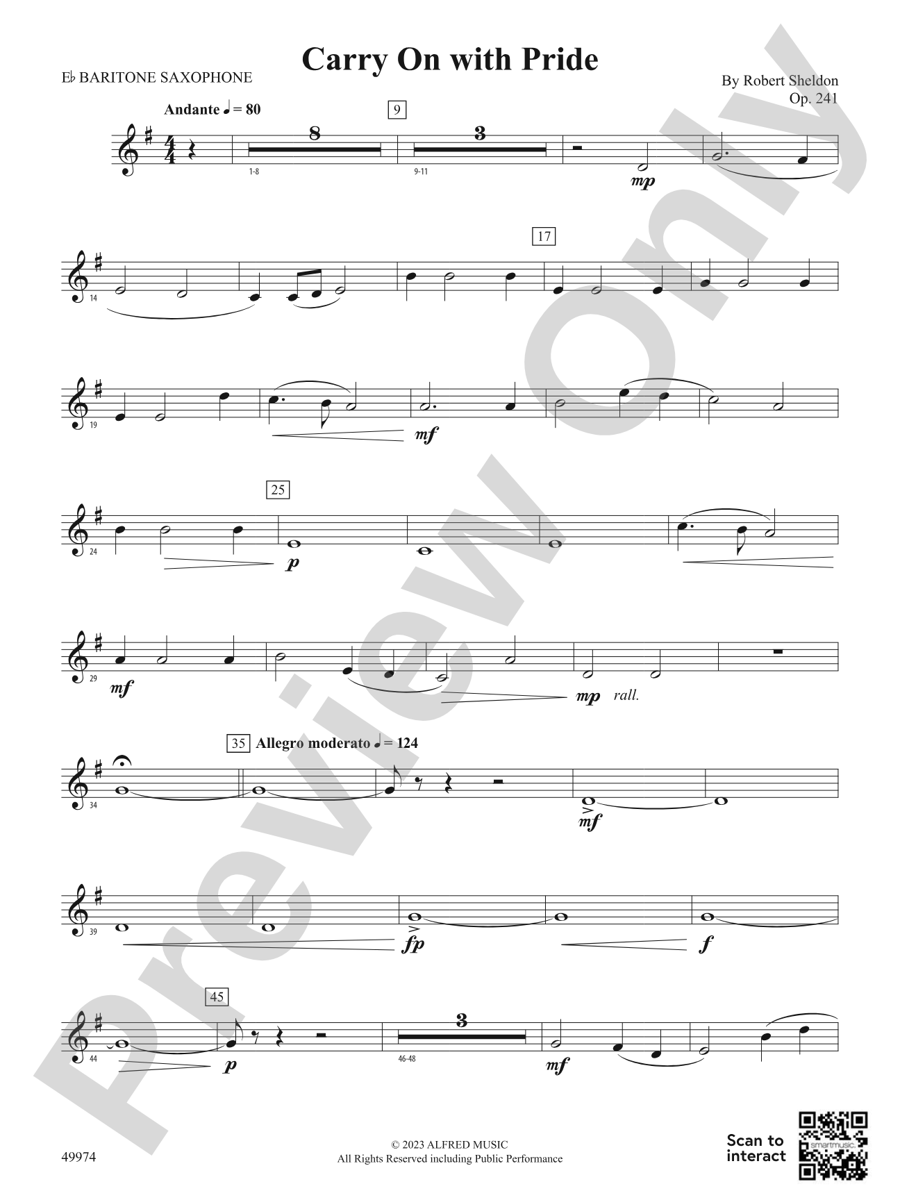 Carry On with Pride: E-flat Baritone Saxophone