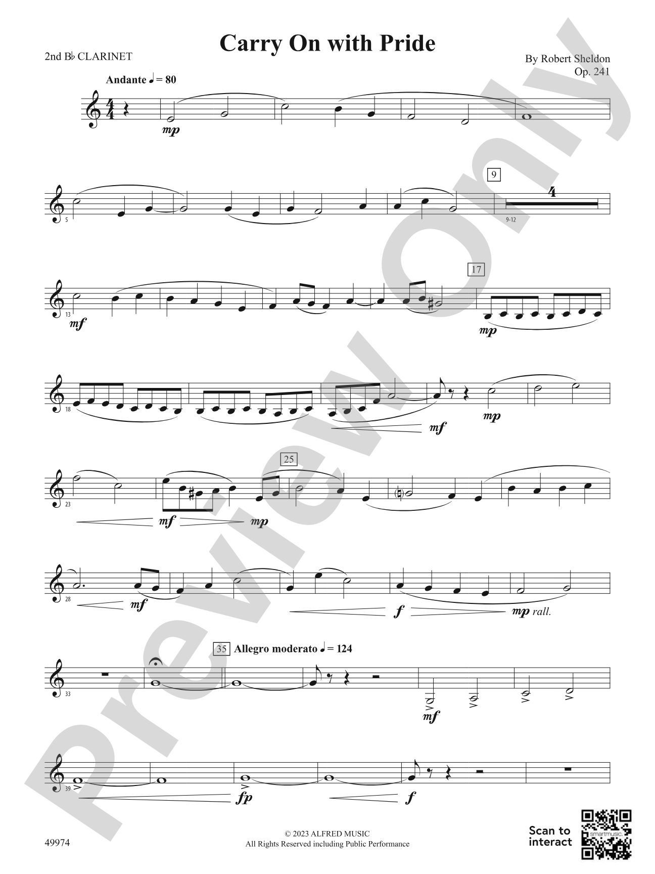 Carry On with Pride: 2nd B-flat Clarinet