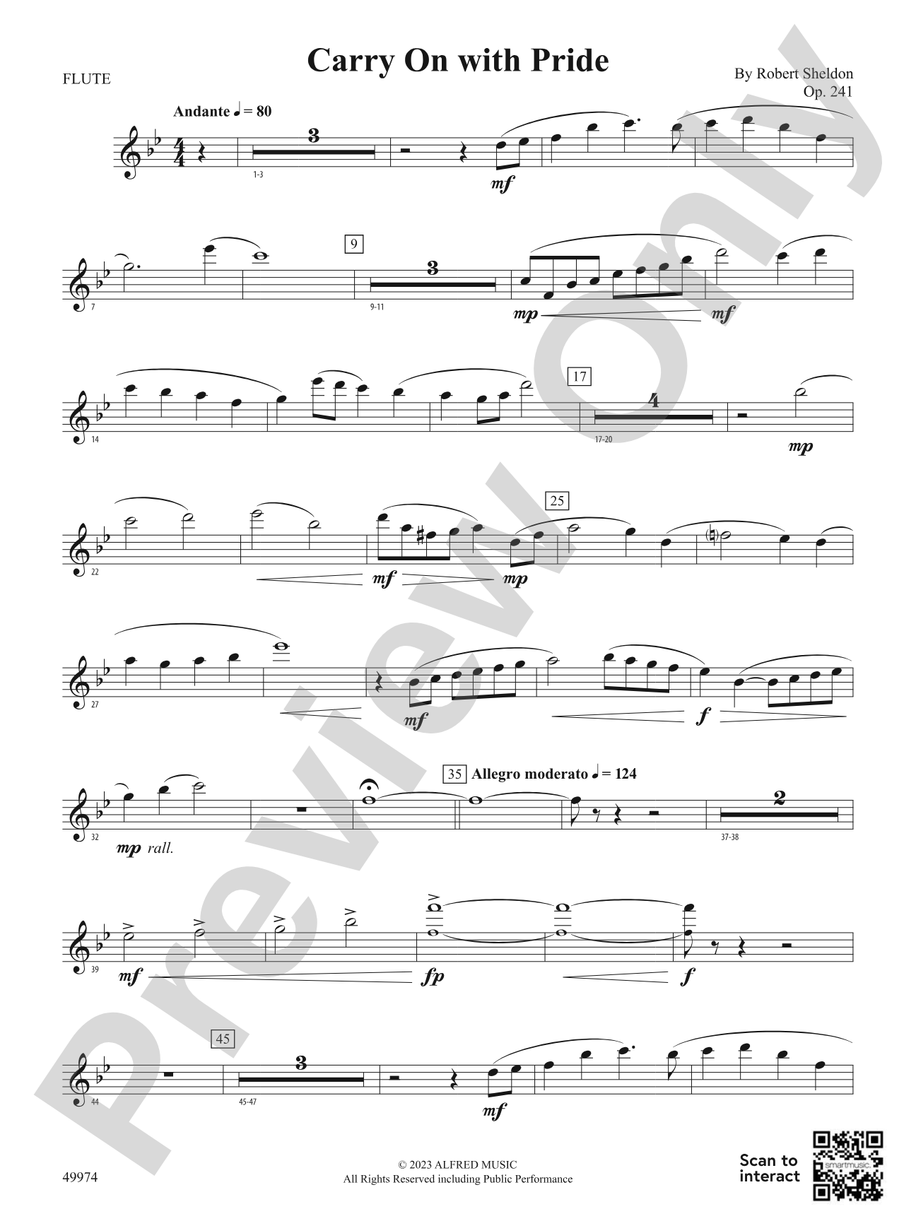 Carry On with Pride: Flute