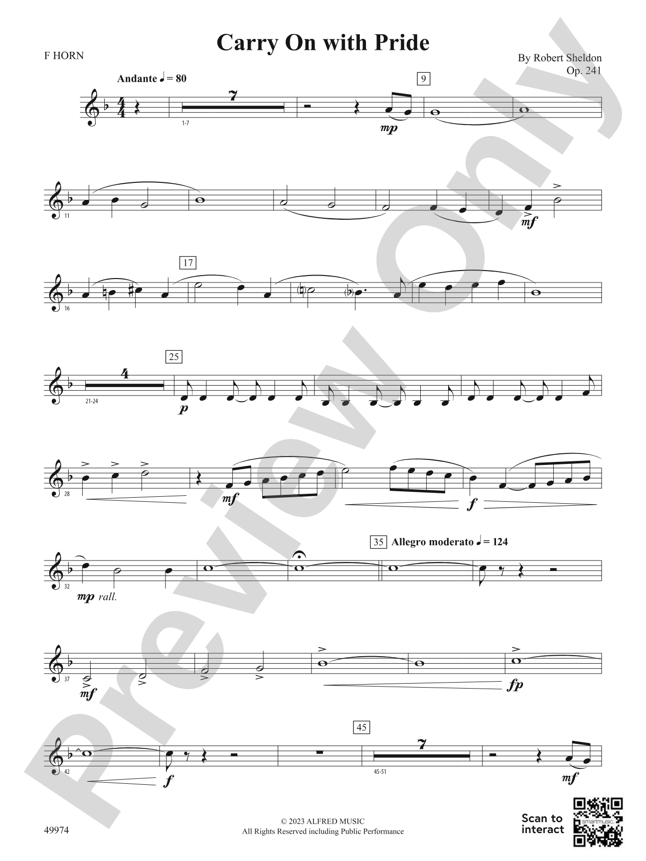 Carry On with Pride: 1st F Horn