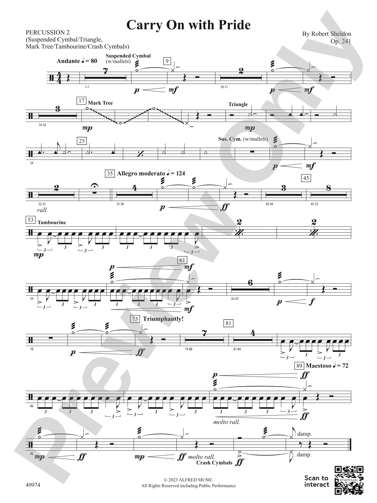 Carry On with Pride: 2nd Percussion