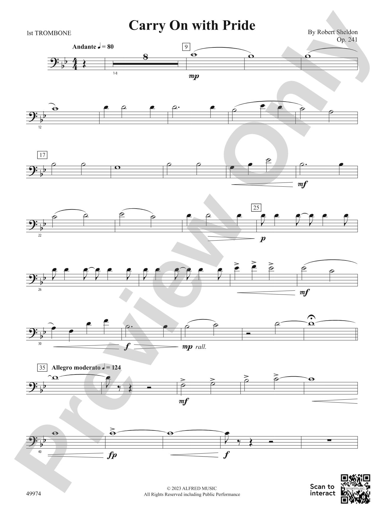 Carry On with Pride: 1st Trombone