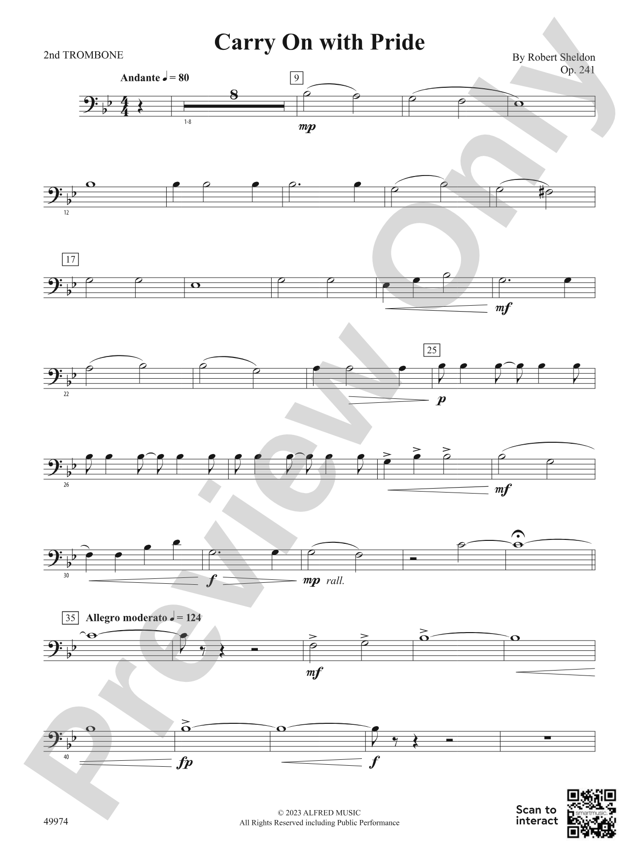 Carry On with Pride: 2nd Trombone