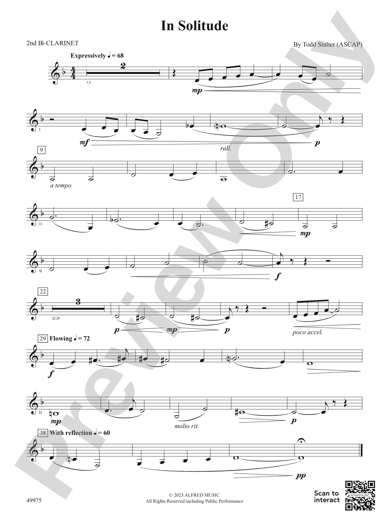 In Solitude: 2nd B-flat Clarinet