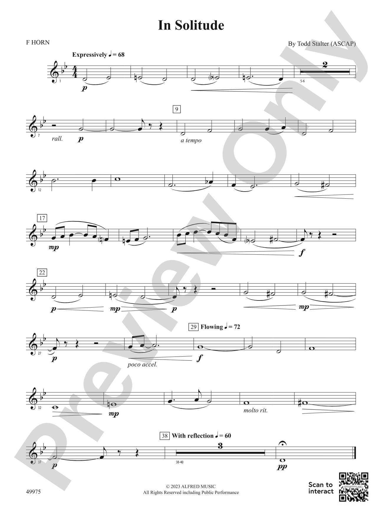 In Solitude: 1st F Horn