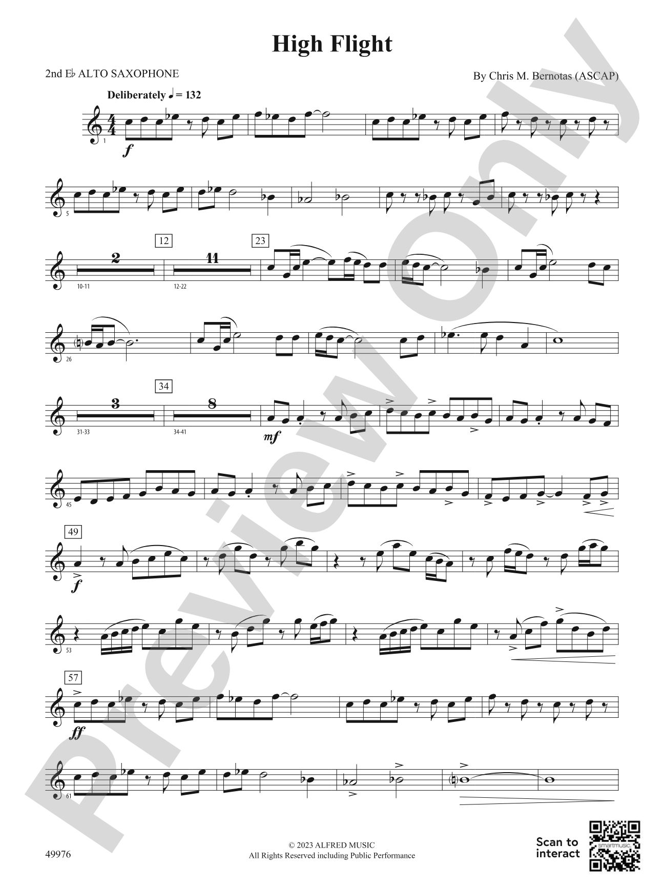 High Flight: 2nd E-flat Alto Saxophone