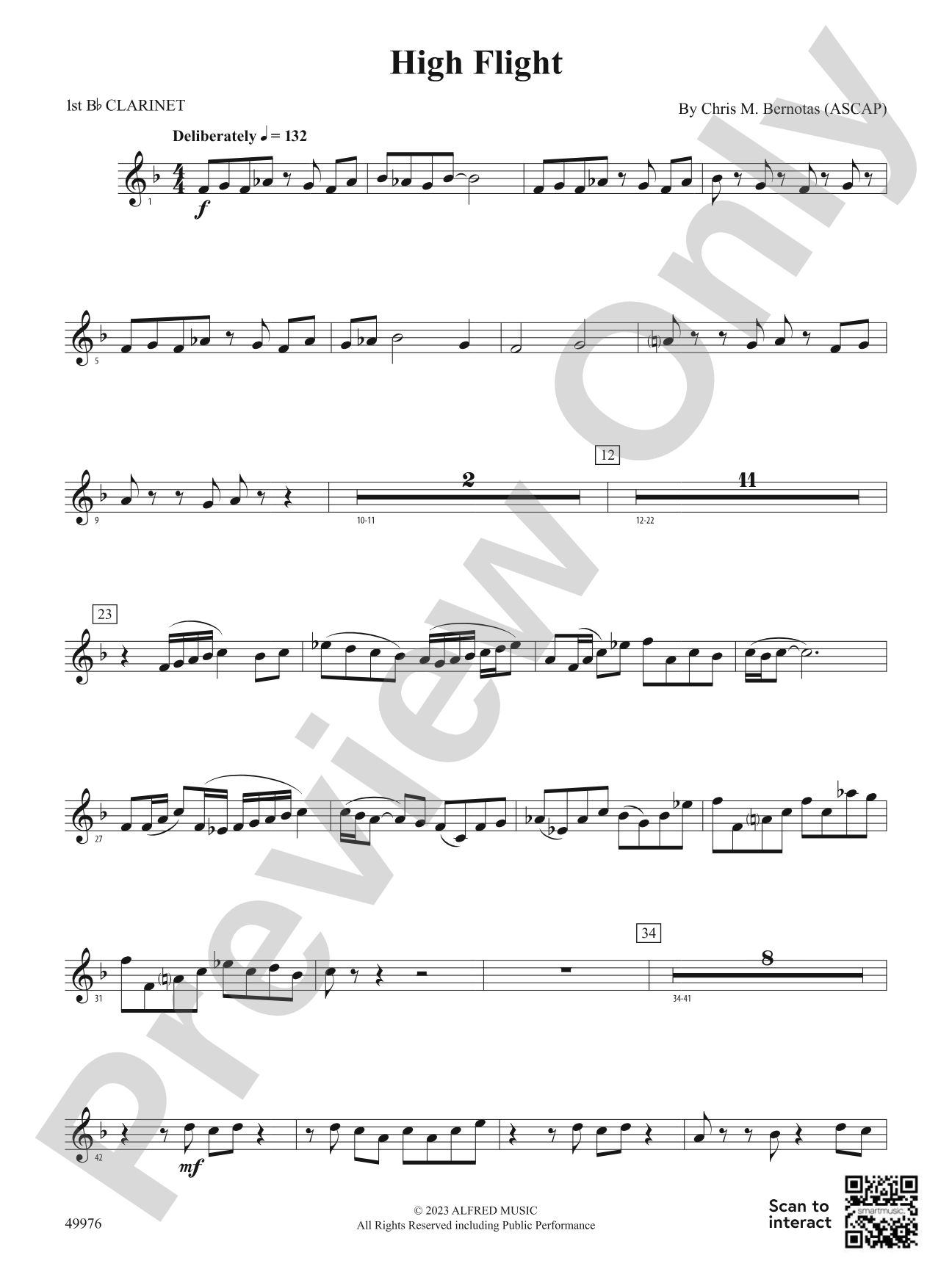 High Flight: 1st B-flat Clarinet