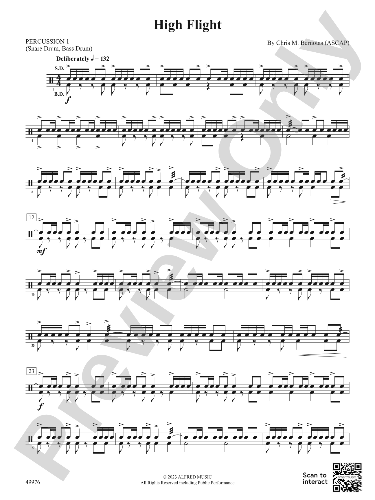 High Flight: 1st Percussion