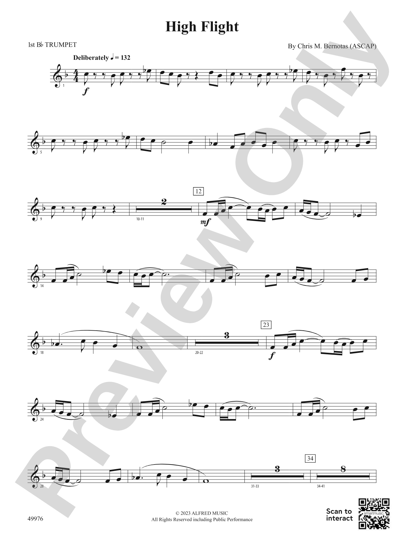 High Flight: 1st B-flat Trumpet
