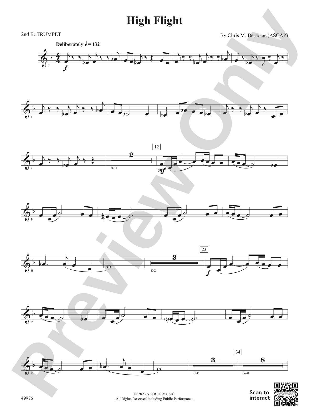 High Flight: 2nd B-flat Trumpet