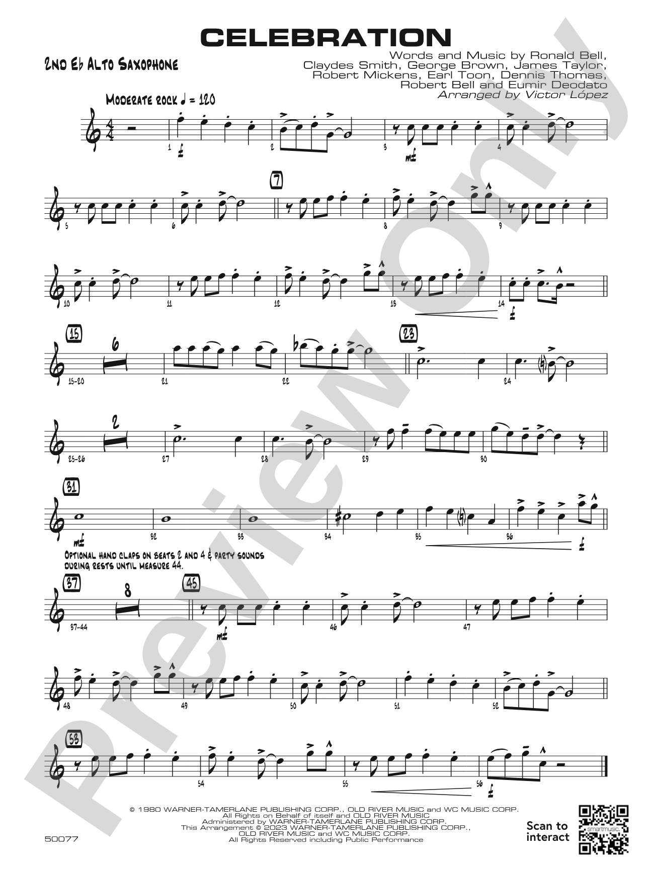 Celebration: 2nd E-flat Alto Saxophone