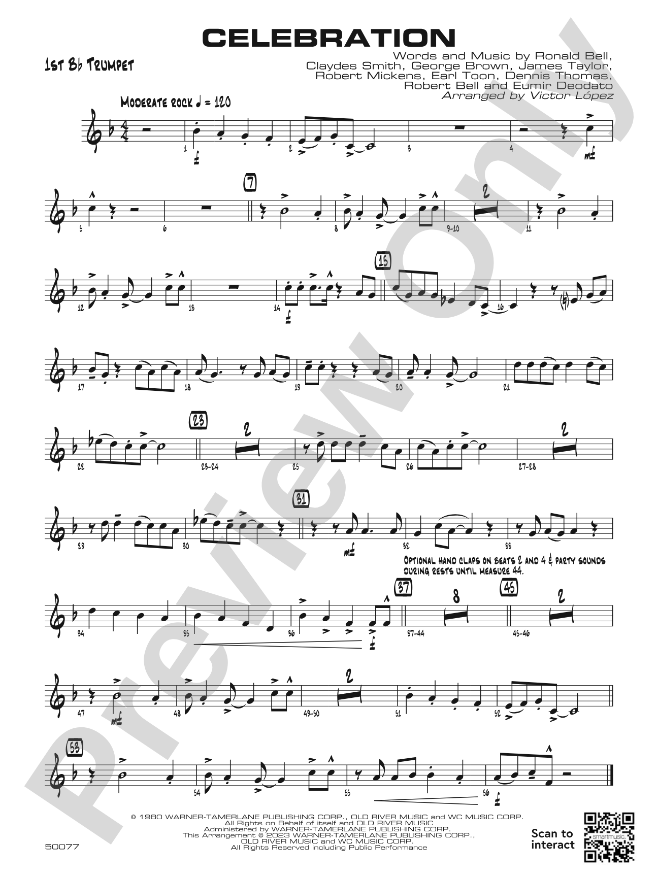 Celebration: 1st B-flat Trumpet