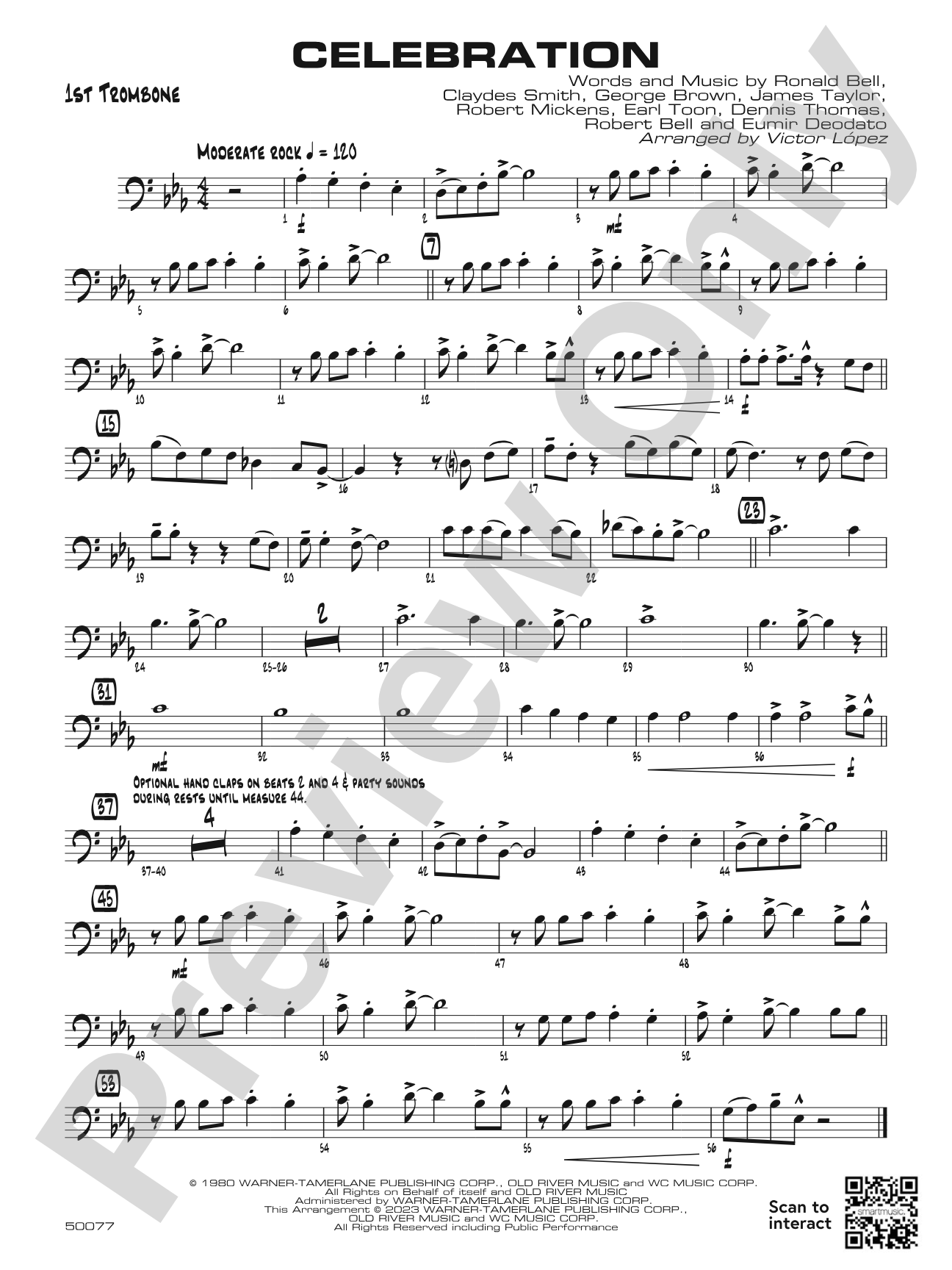 Celebration: 1st Trombone