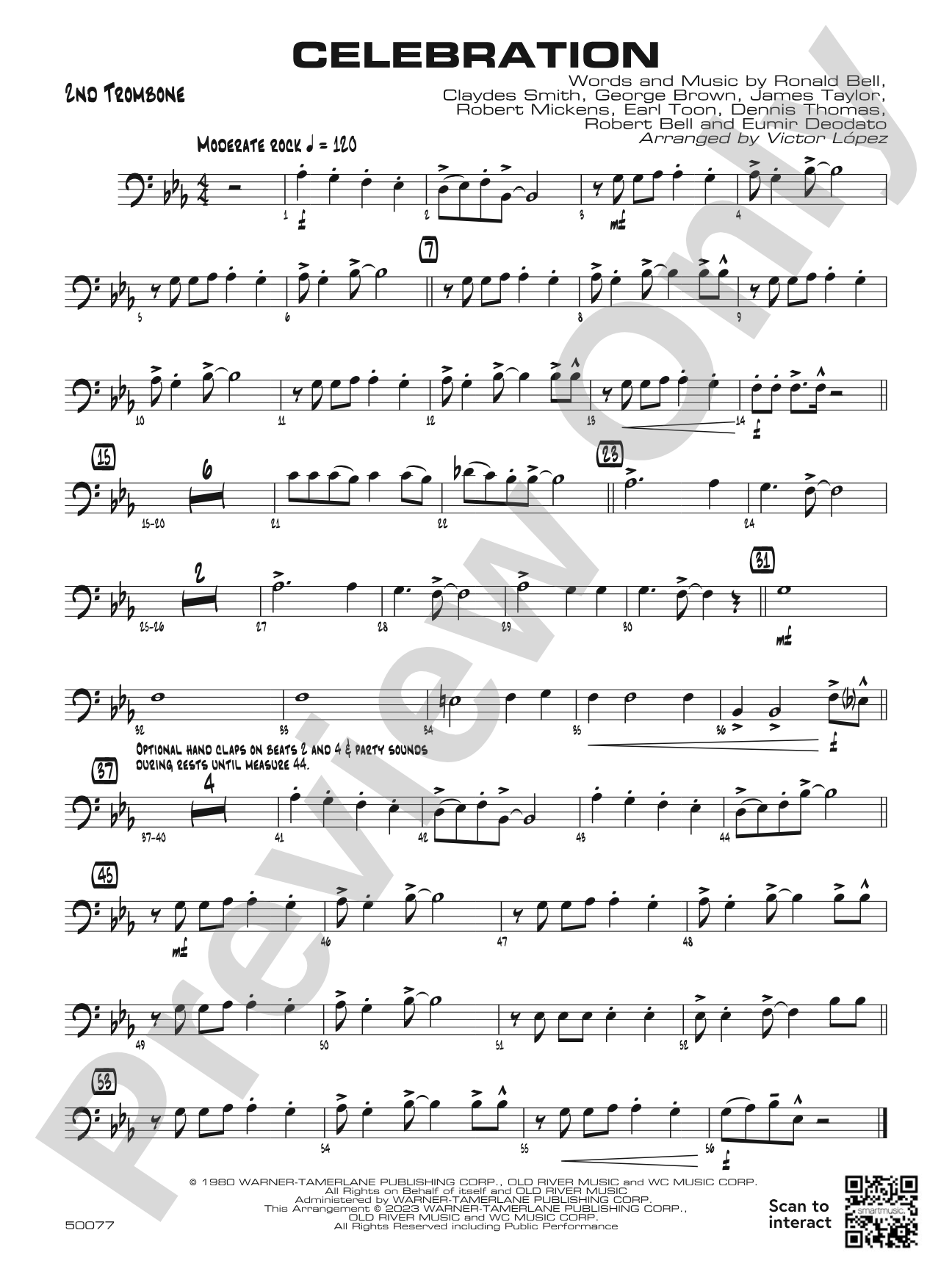 Celebration: 2nd Trombone