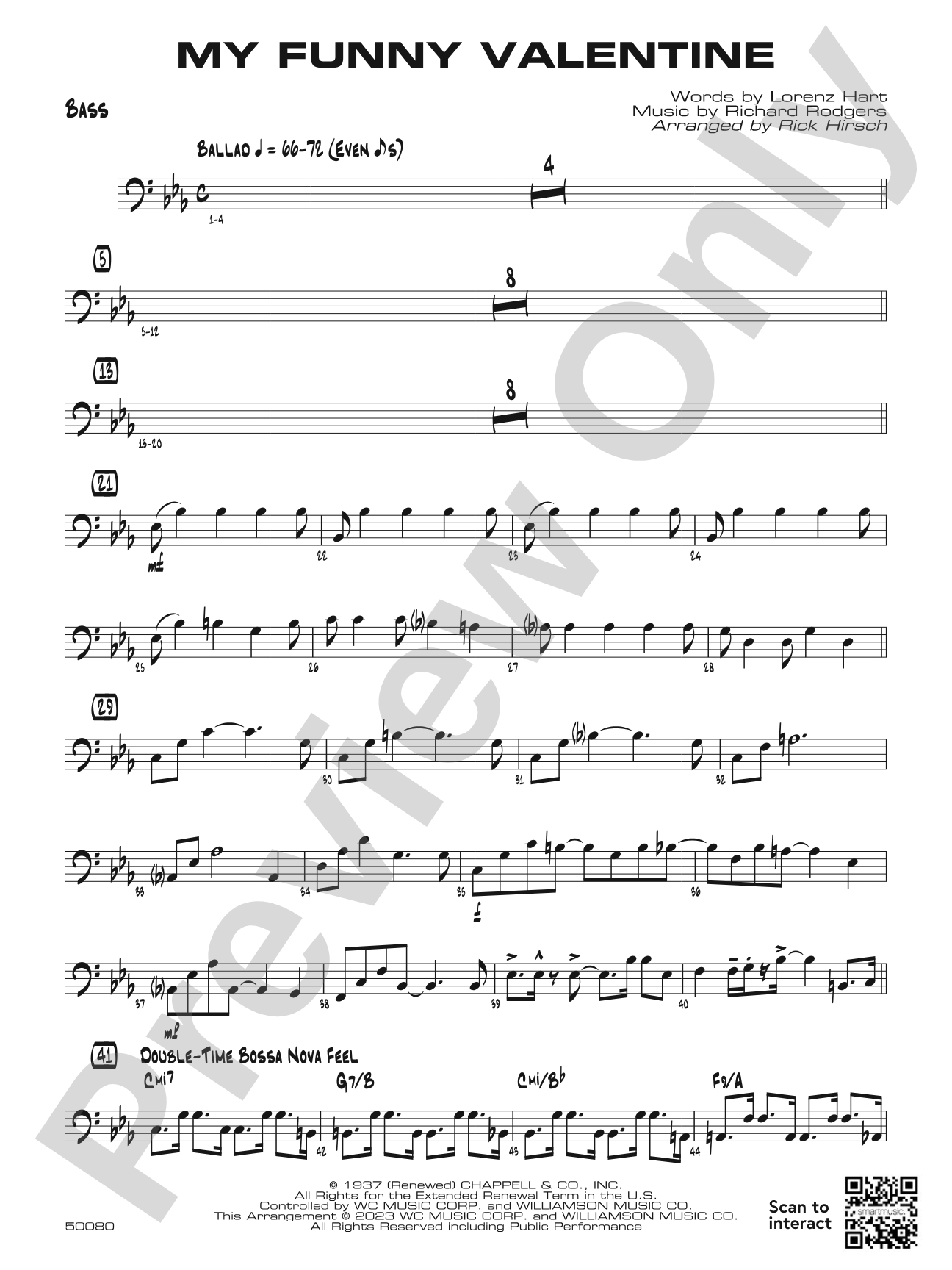 My Funny Valentine: String Bass