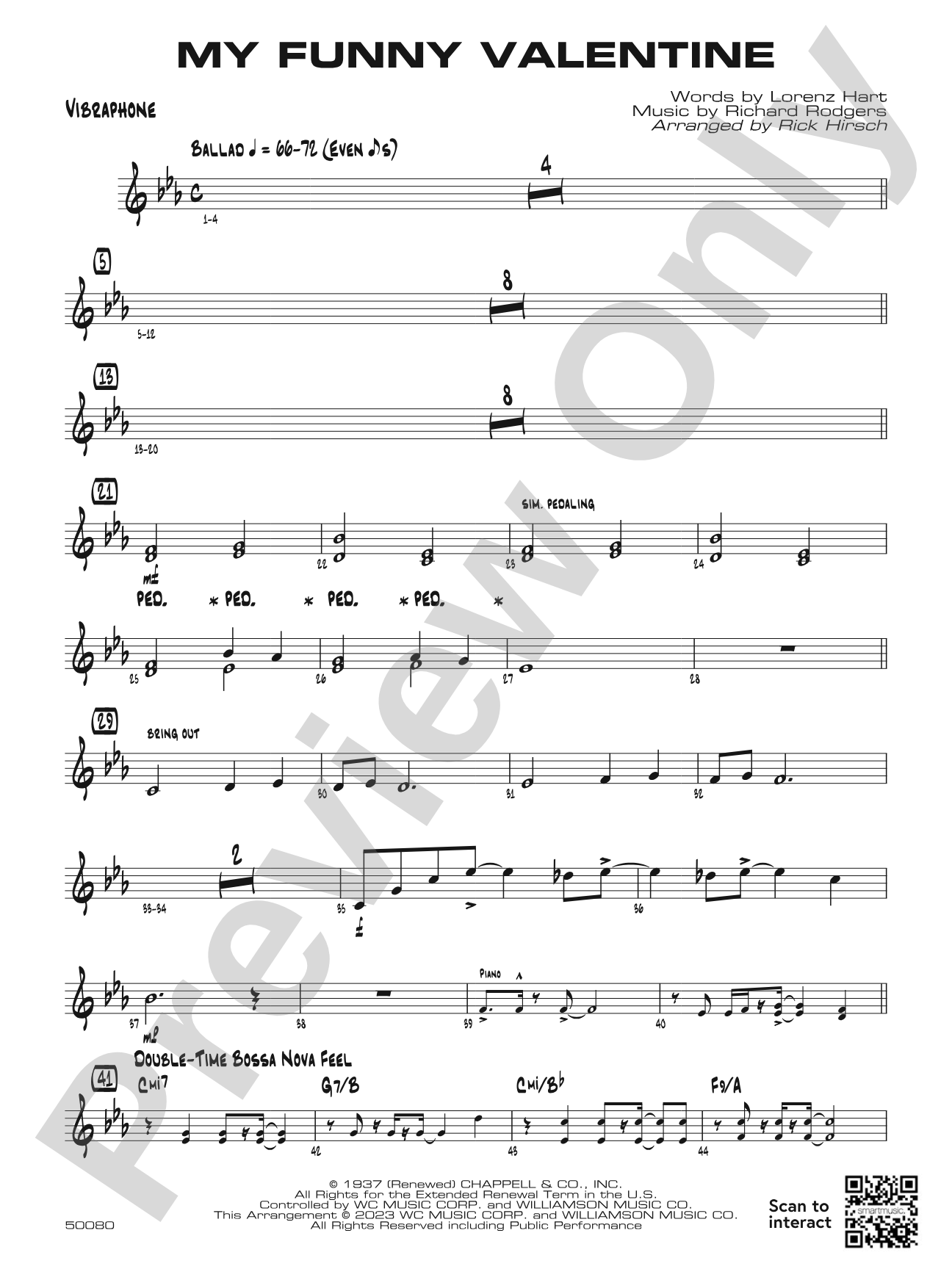 My Funny Valentine: Vibraphone