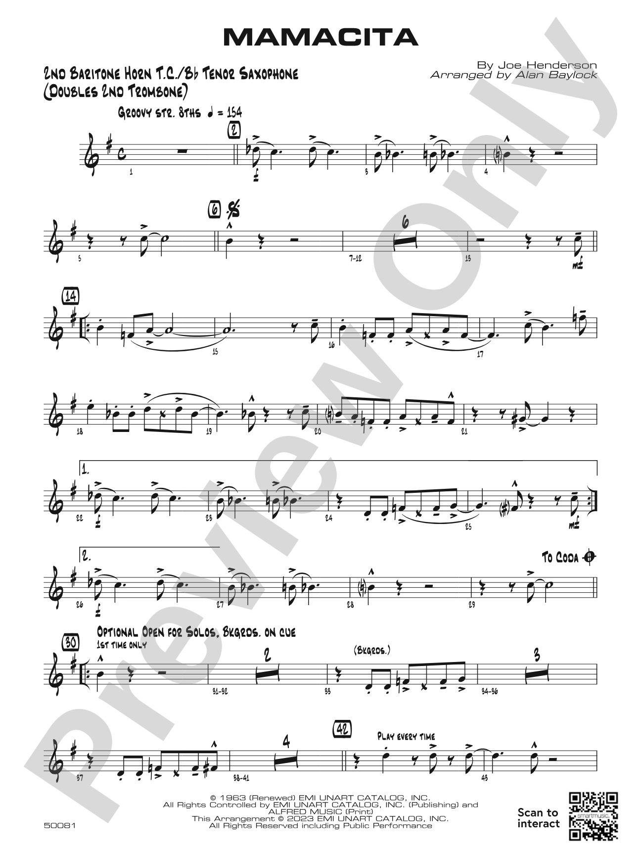 Mamacita: 2nd Baritone T.C.