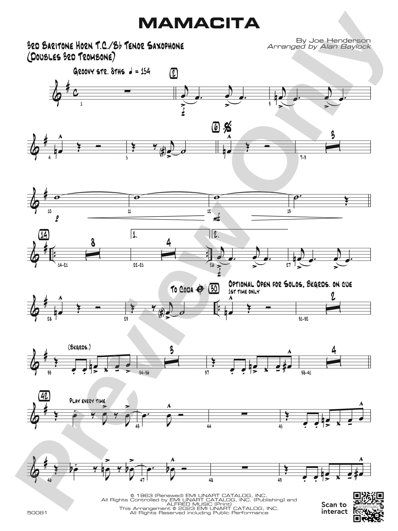 Mamacita: 3rd Baritone T.C.