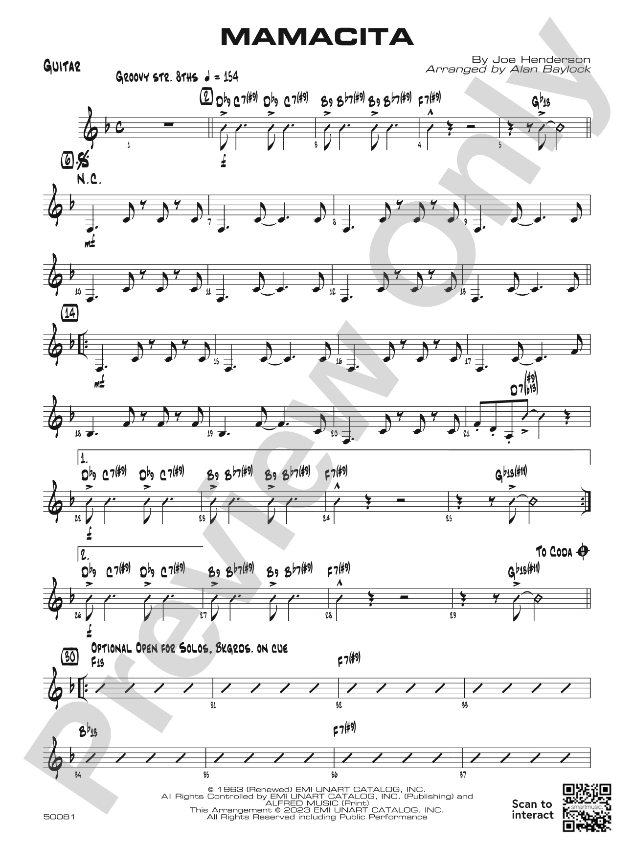 Mamacita: Guitar