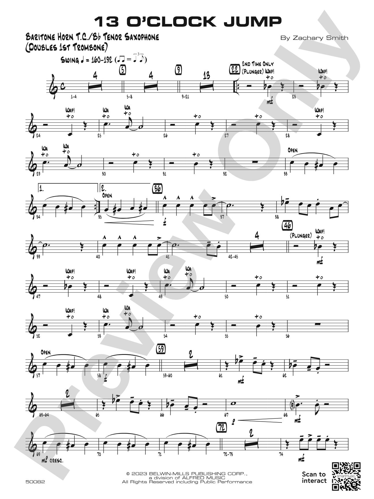 13 O'Clock Jump: Baritone T.C.
