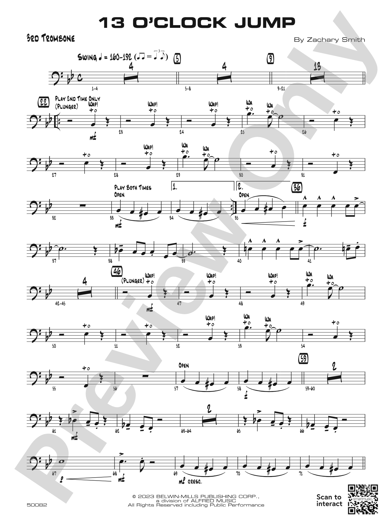 13 O'Clock Jump: 3rd Trombone