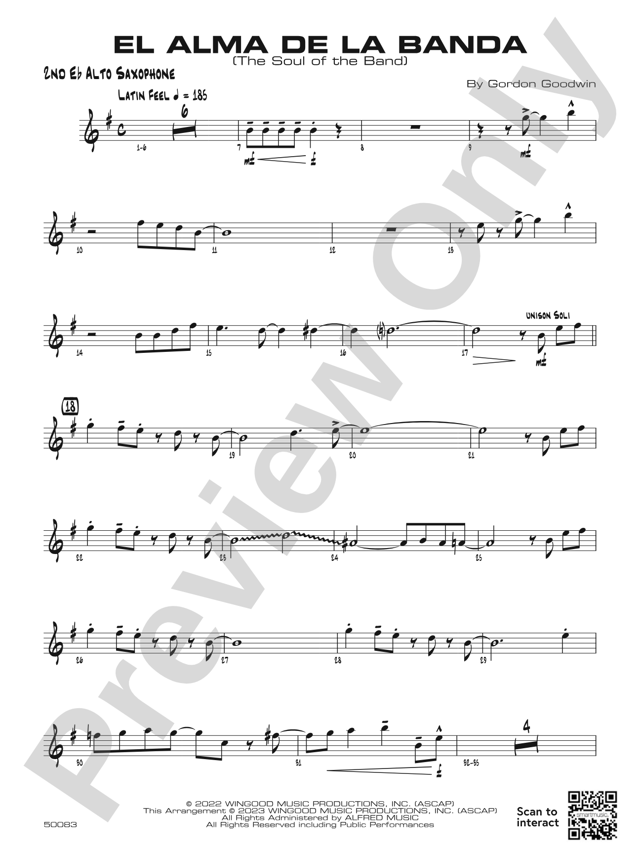 El Alma de la Banda: 2nd E-flat Alto Saxophone