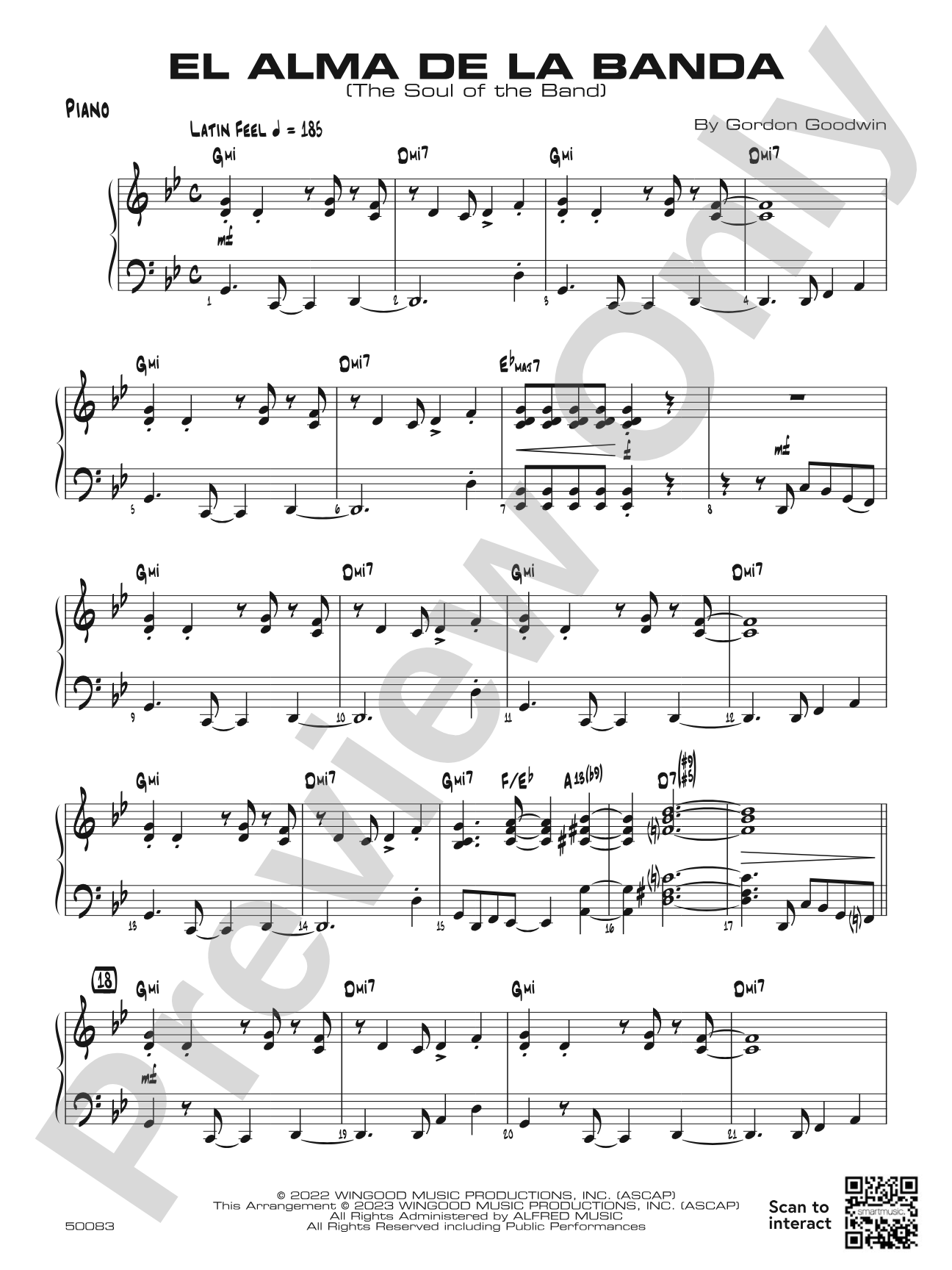 El Alma de la Banda: Piano Accompaniment