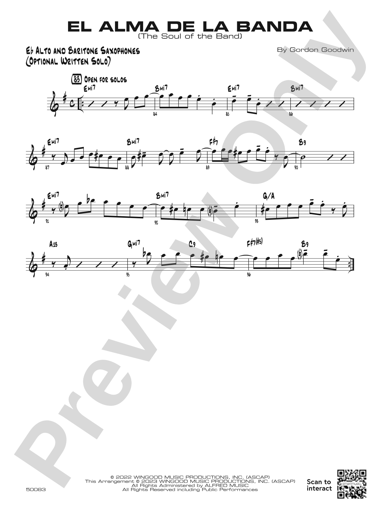 El Alma de la Banda: Optional Solo Eb