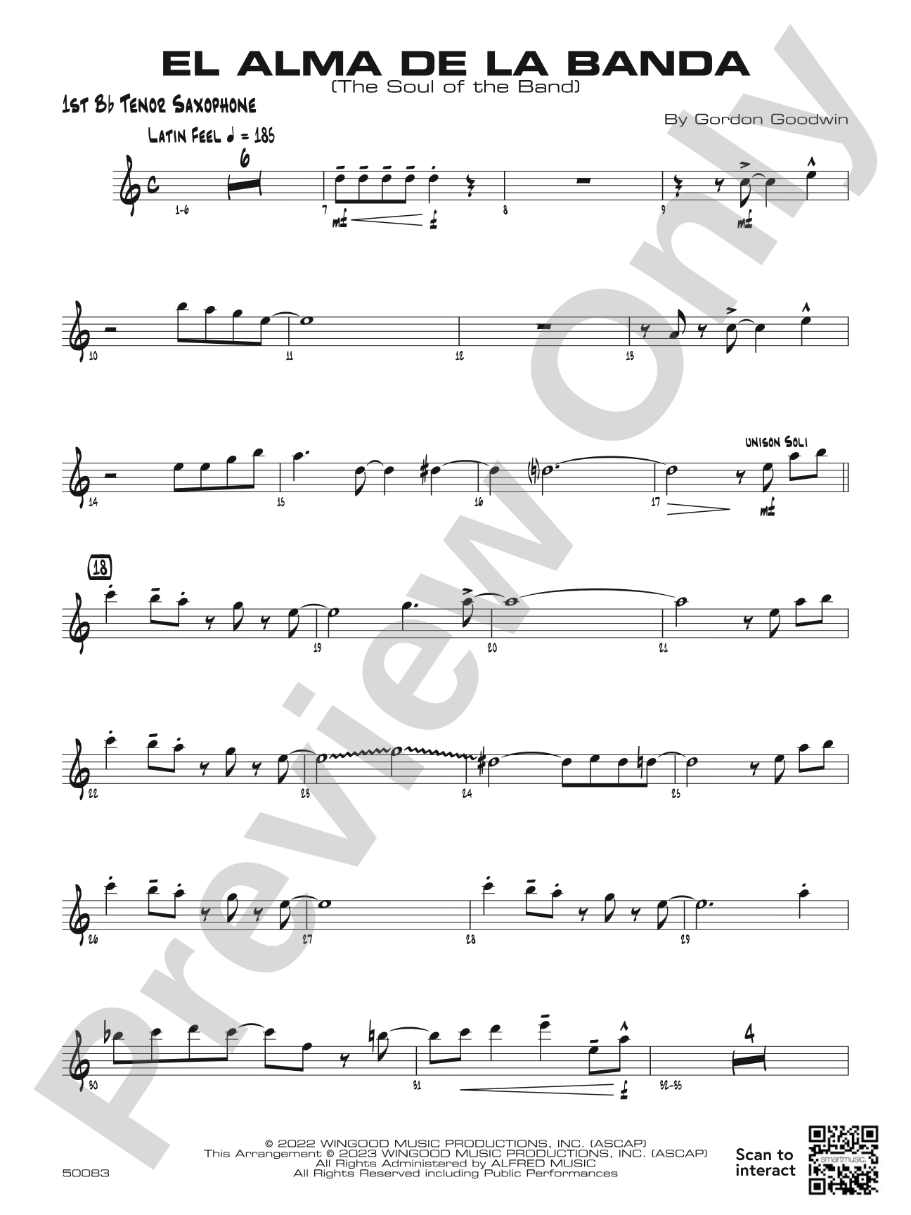 El Alma de la Banda: B-flat Tenor Saxophone