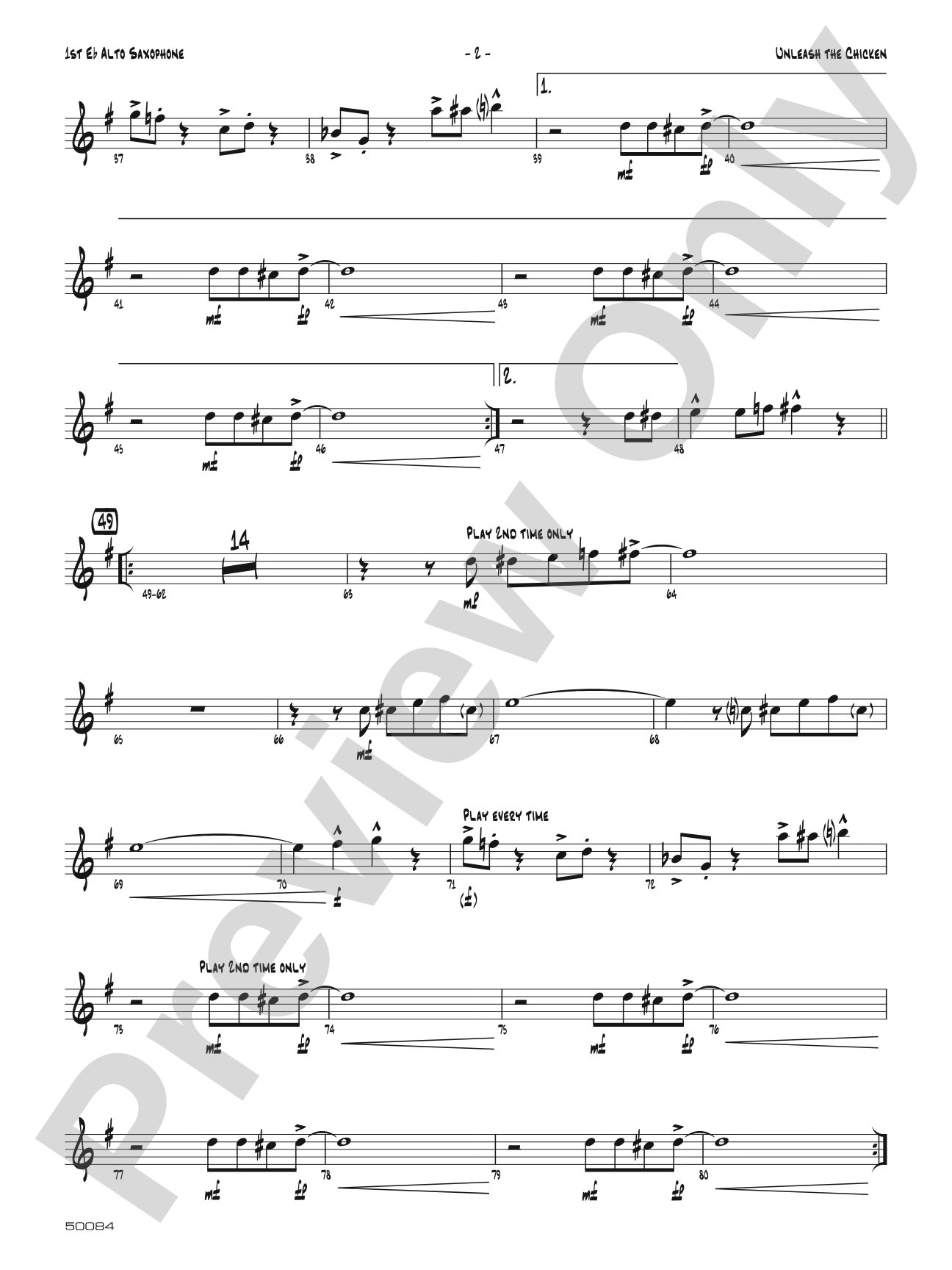 Unleash the Chicken: Jazz Ensemble Conductor Score & Parts
