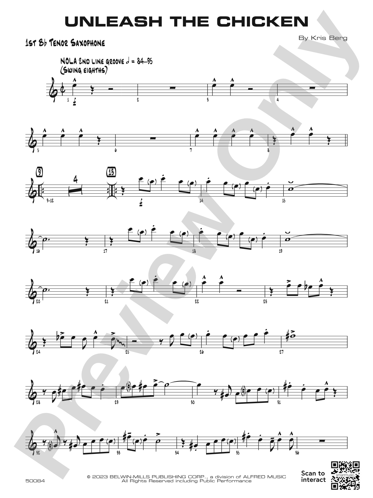 Unleash the Chicken: B-flat Tenor Saxophone