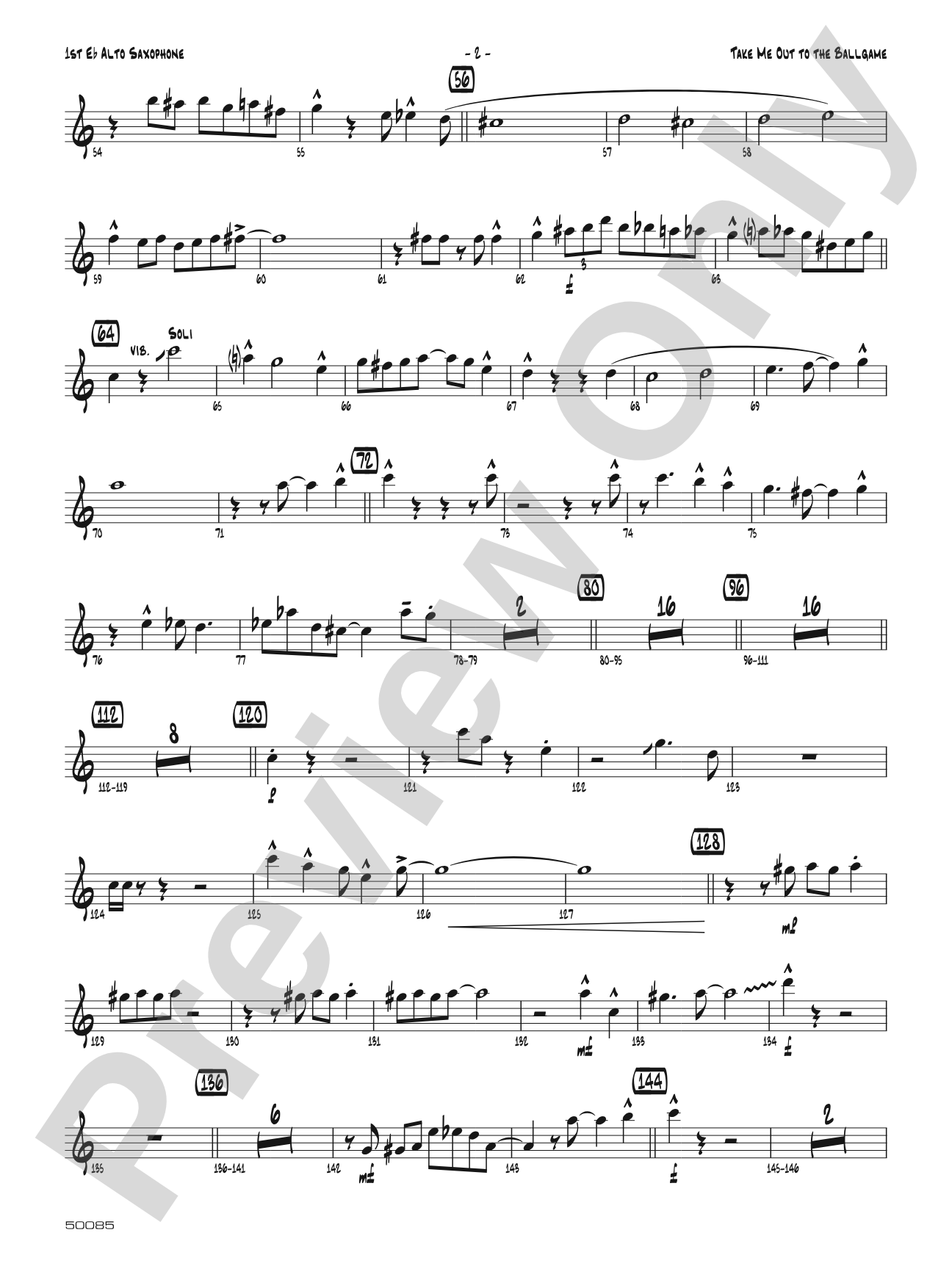 Take Me Out to the Ballgame: Jazz Ensemble Conductor Score & Parts
