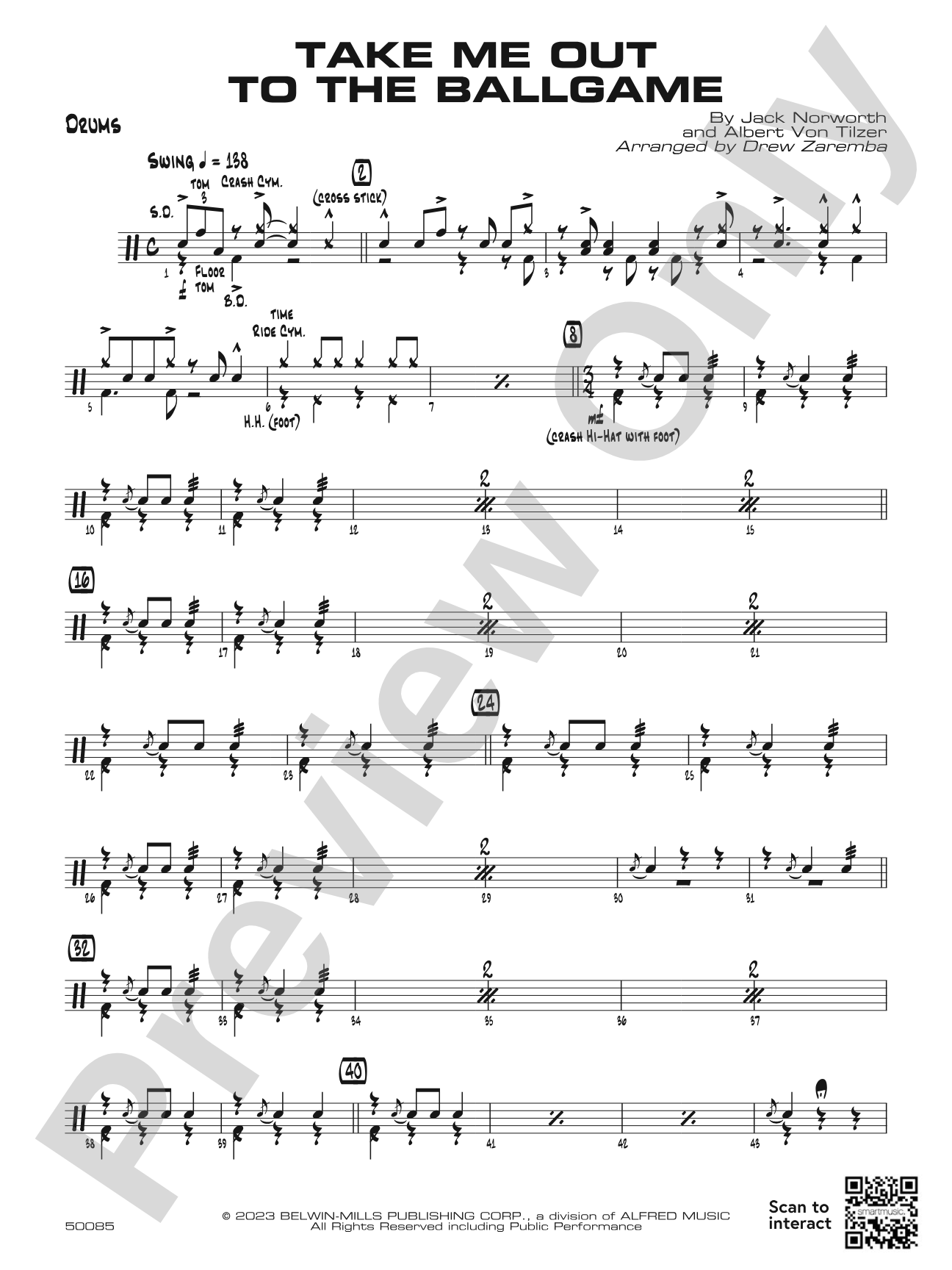 Take Me Out to the Ballgame: Drums