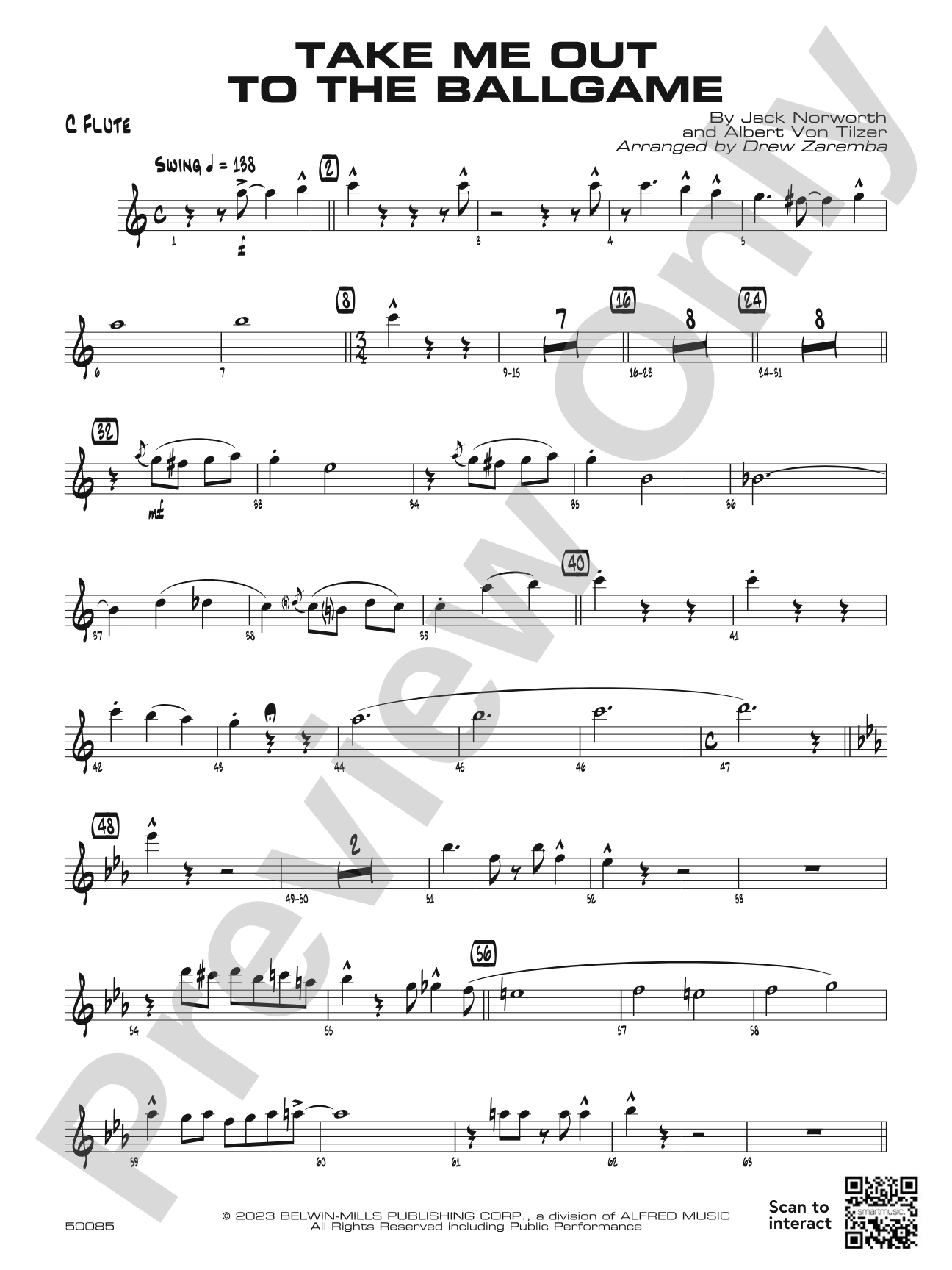 Take Me Out to the Ballgame: Flute