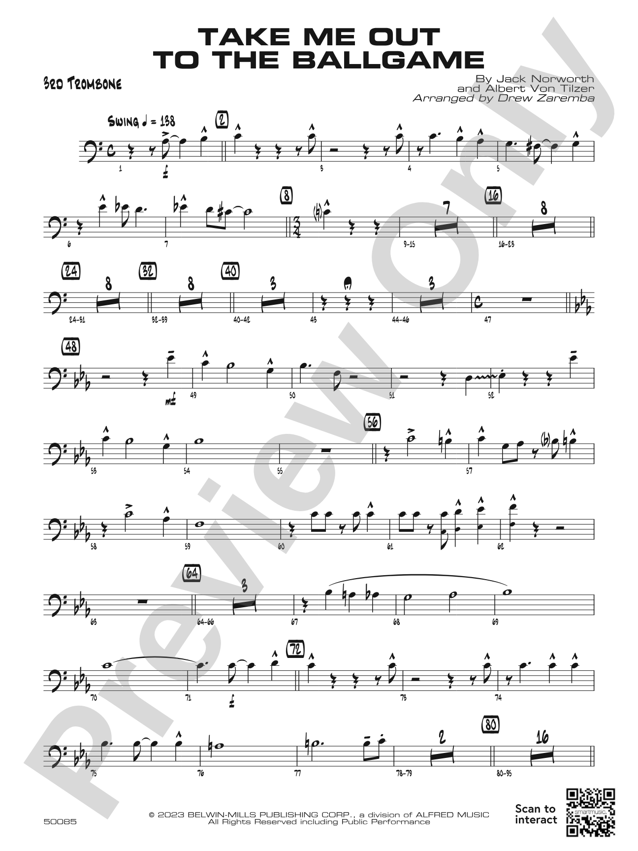 Take Me Out to the Ballgame: 3rd Trombone