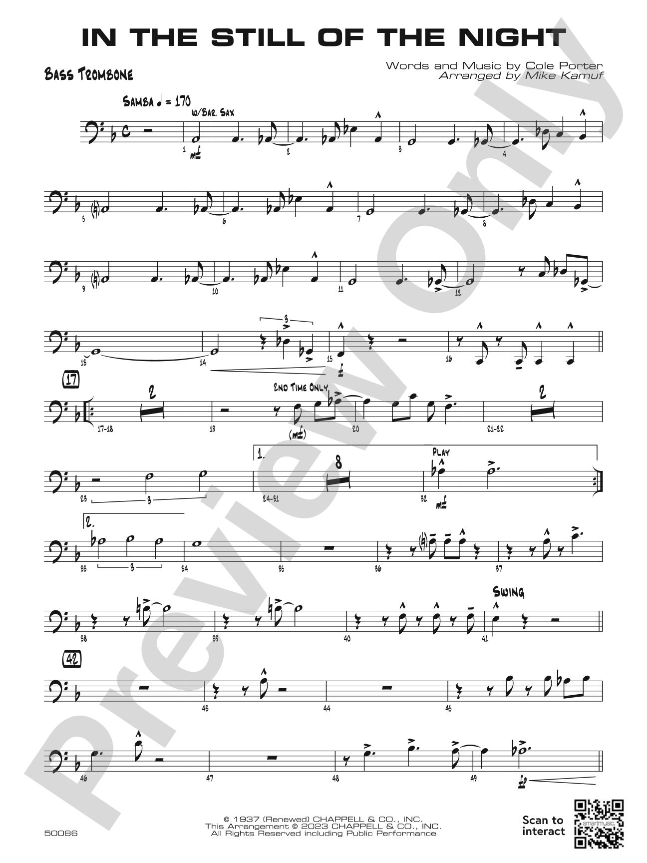 In the Still of the Night: Bass Trombone