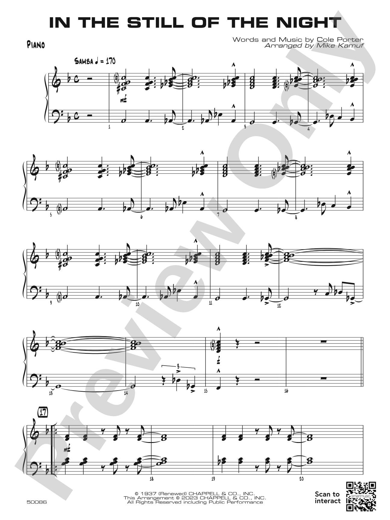 In the Still of the Night: Piano Accompaniment