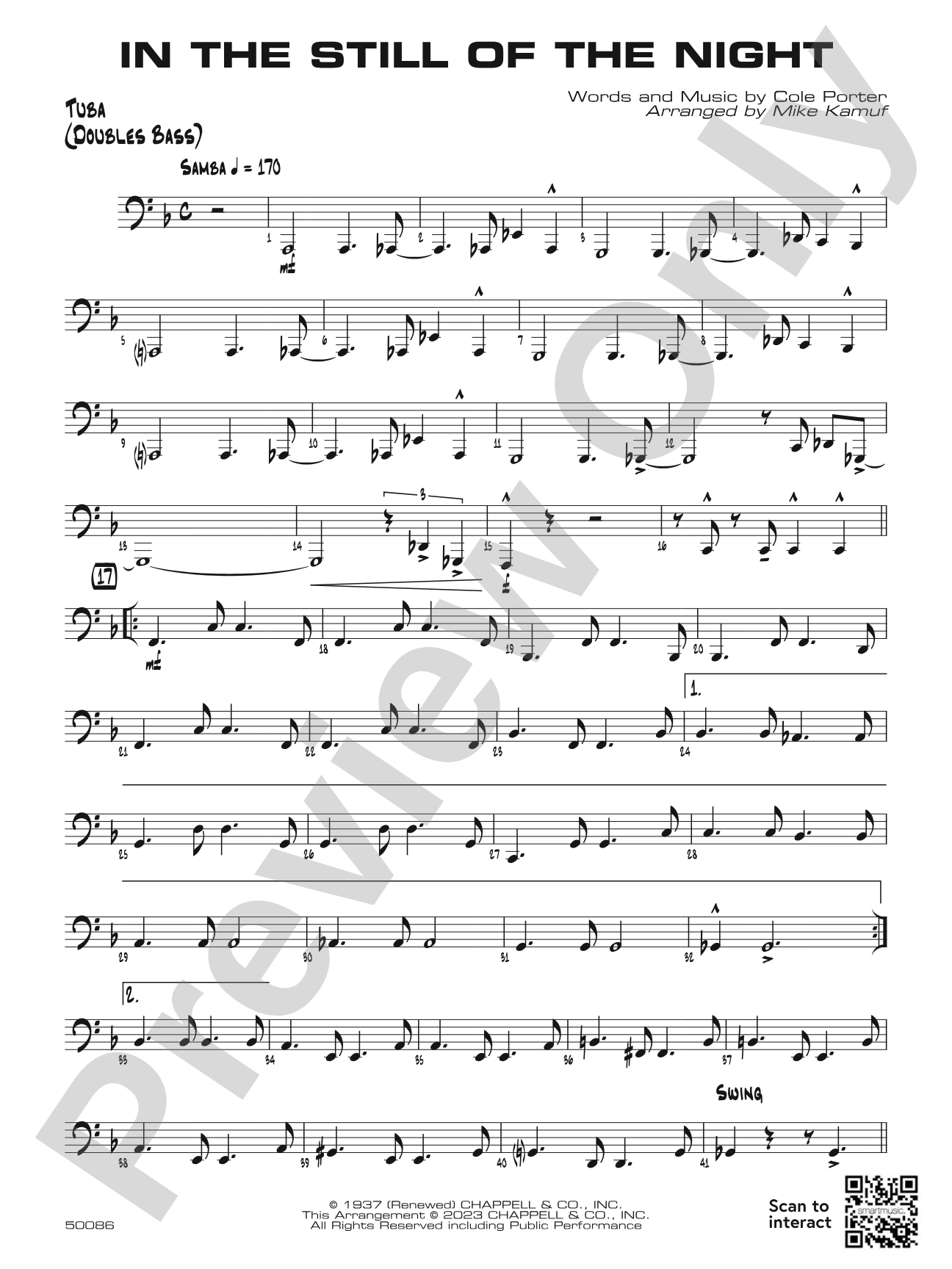In the Still of the Night: Tuba