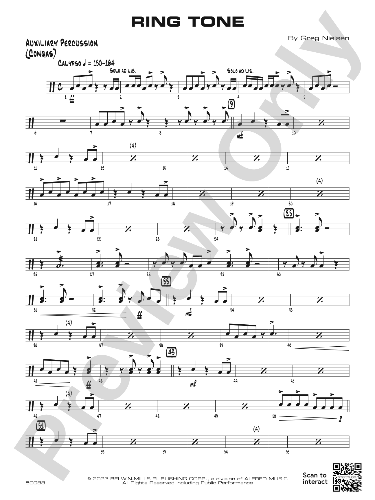 Ring Tone: Auxiliary Percussion